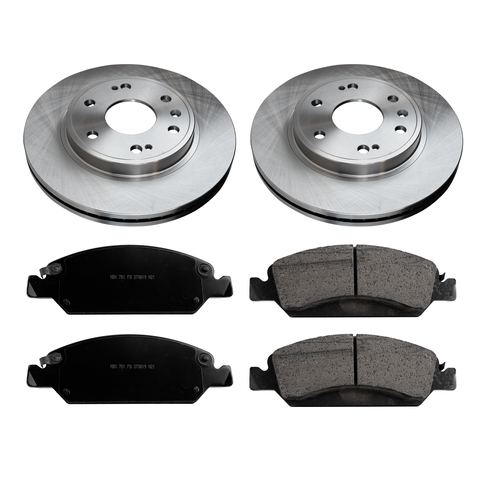 AM SIERRA SILVERADO 1500-05-13 ESCALADE 08-20 FRONT BRAKE DISC AND PAD KIT 4 pc kit SKU KIT 011321-03 OEM 88963556-19257667-22742382-231