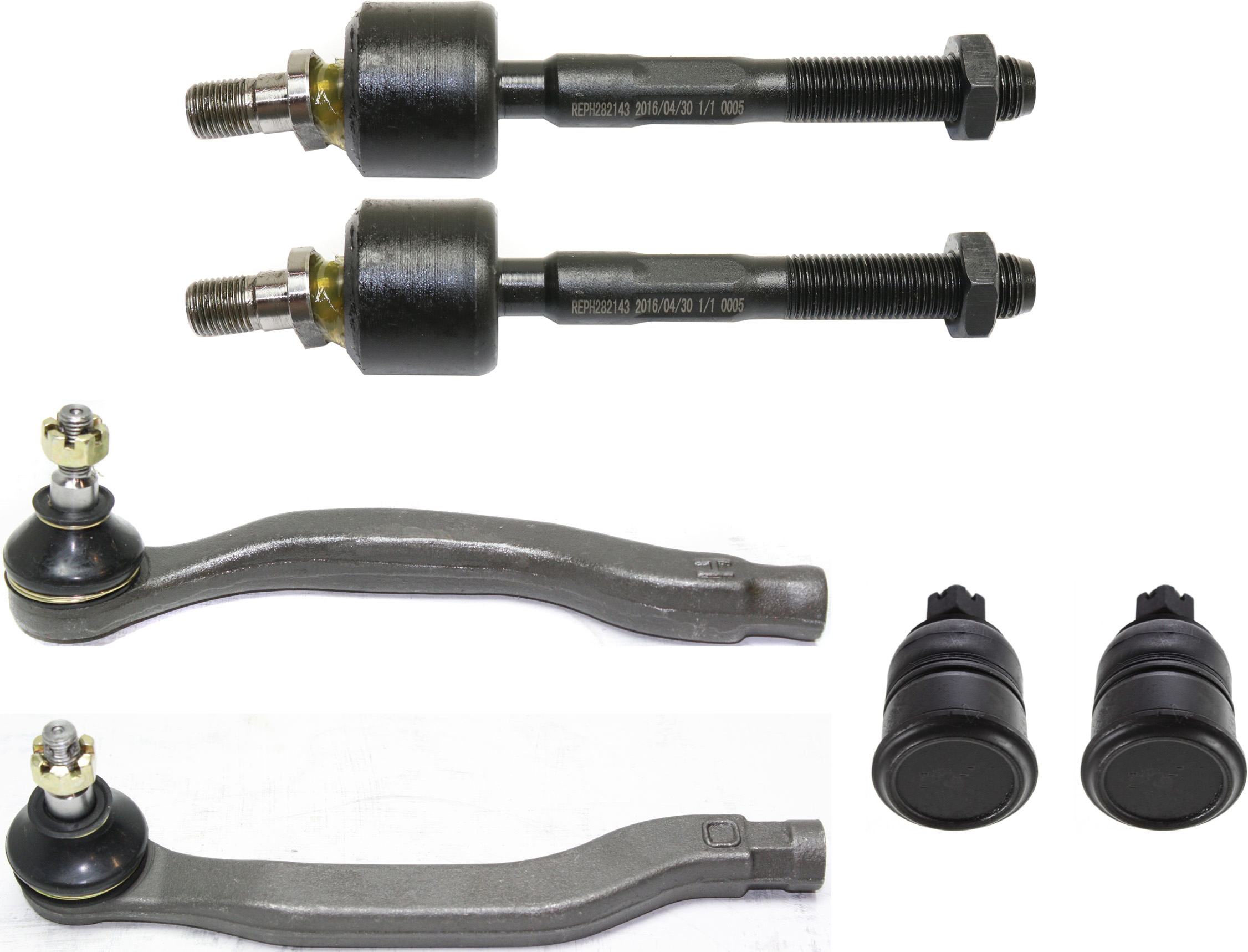 AM ACCORD 94-97 CL 97-99 FRONT SUSPENSION KIT RH AND LH 6 pc kit with Ball Joints and Tie Rod Ends SKU KIT 011616-04 OEM 104170-254006-1014102-26013