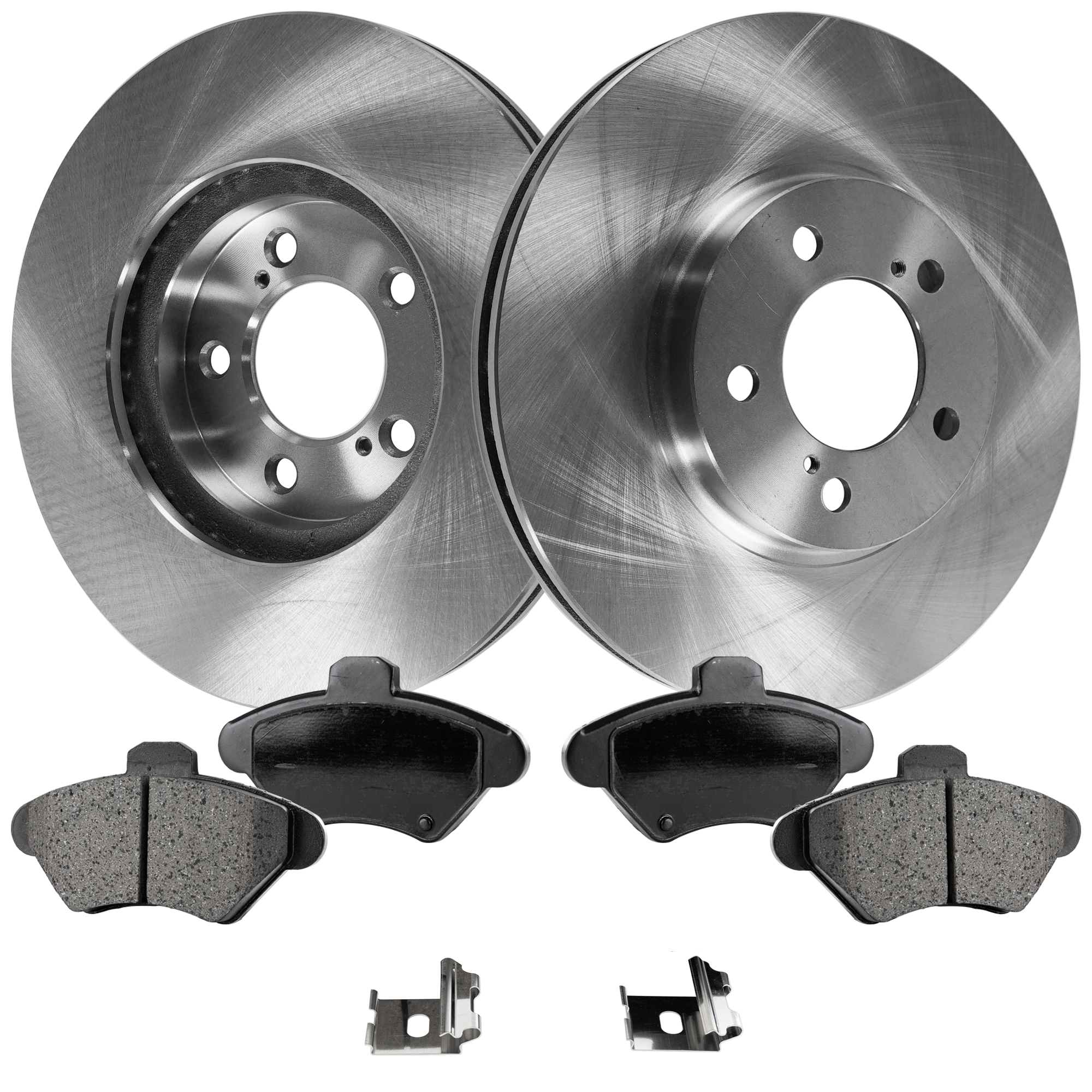AM COUGAR THUNDERBIRD 96-97 FRONT BRAKE DISC AND PAD KIT 2 Wheel Set SKU KIT 011623-03 OEM YF1Z1V125F 1U2Z2V001KA F35Z200