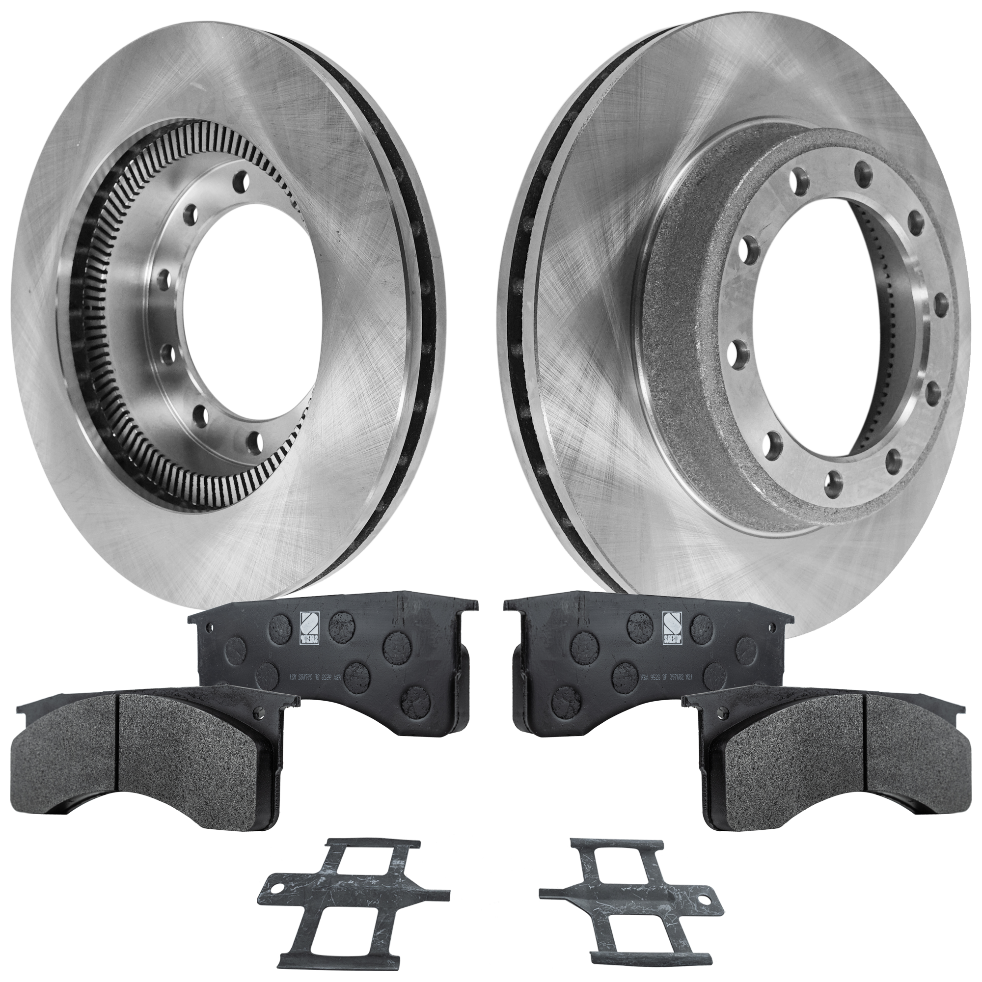 AM INTERNATIONAL 3200-3300-09-09 FRONT OR REAR BRAKE DISC AND PAD KIT 4 pc kit SKU KIT 011623-110 OEM 5609-5615-901102-12183014-6005