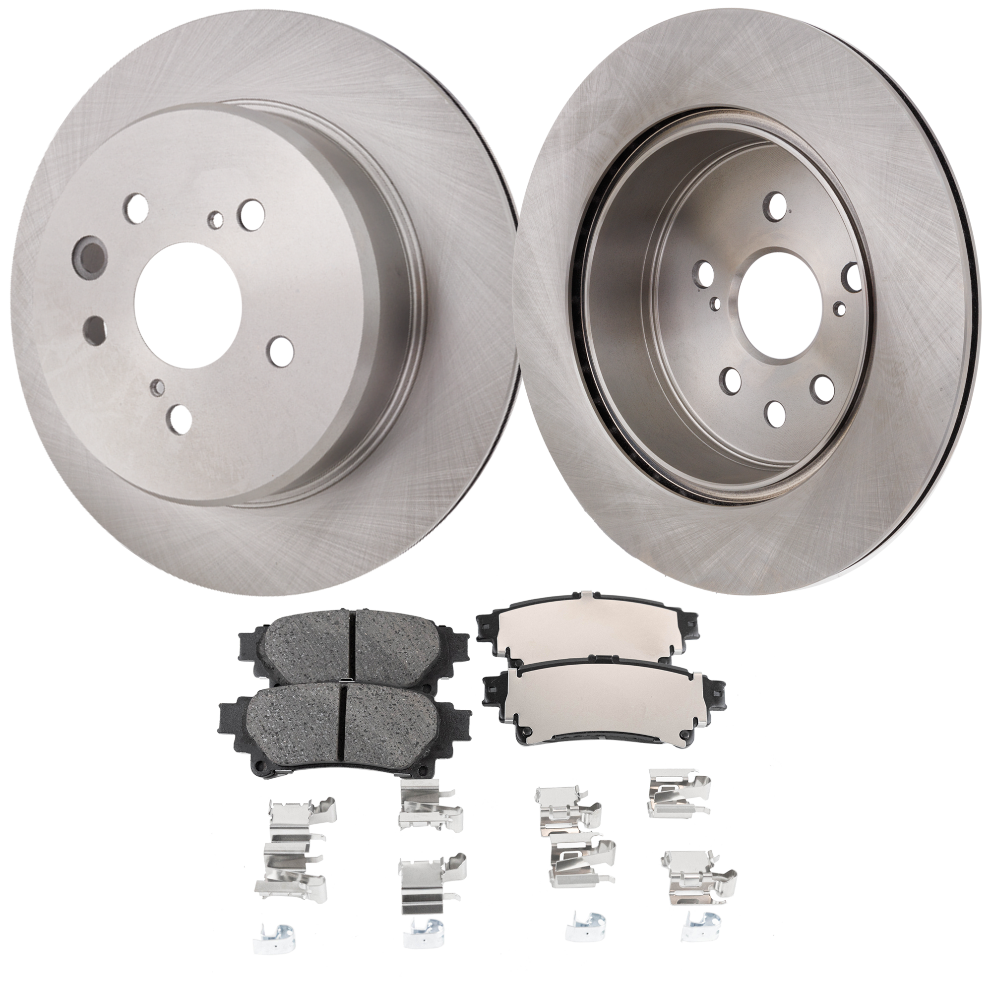 AM GS200T RC200T 16-17 REAR BRAKE DISC AND PAD KIT 4 pc kit SKU KIT 011623-114 OEM 44770-850378-12144189-60075036