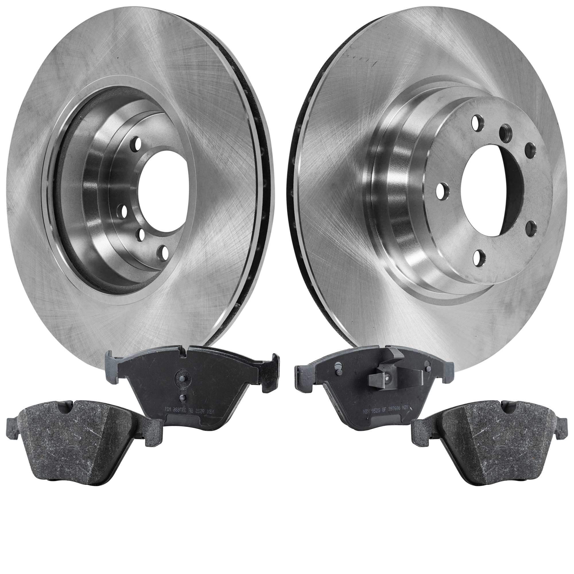 AM X1-12-14 FRONT BRAKE DISC AND PAD KIT 2 Wheel Set SKU KIT 011623-138 OEM 3-411-676-464-534-110-000-000-000-000