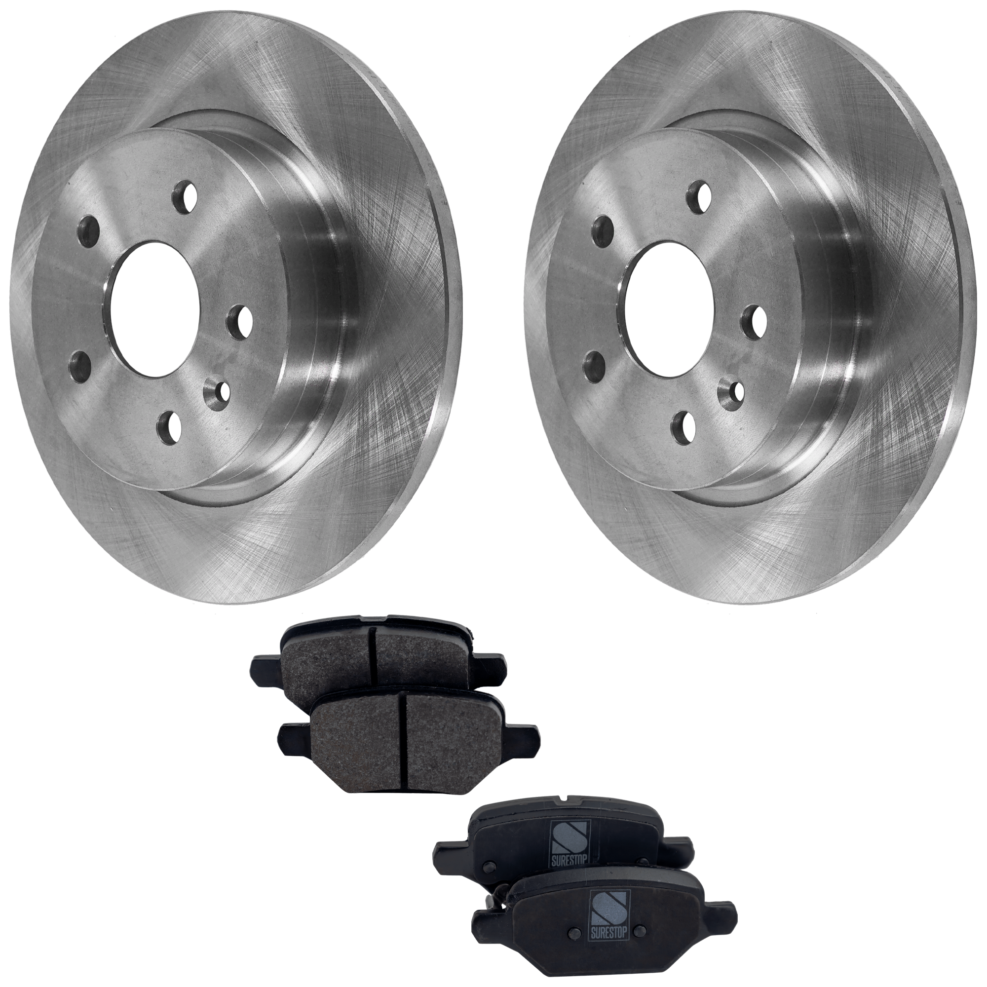AM ENCORE 18-22 TRAX 18-21 REAR BRAKE DISC AND PAD KIT 4 pc kit SKU KIT 011623-142 OEM 41272-55199-850232-886208-9009