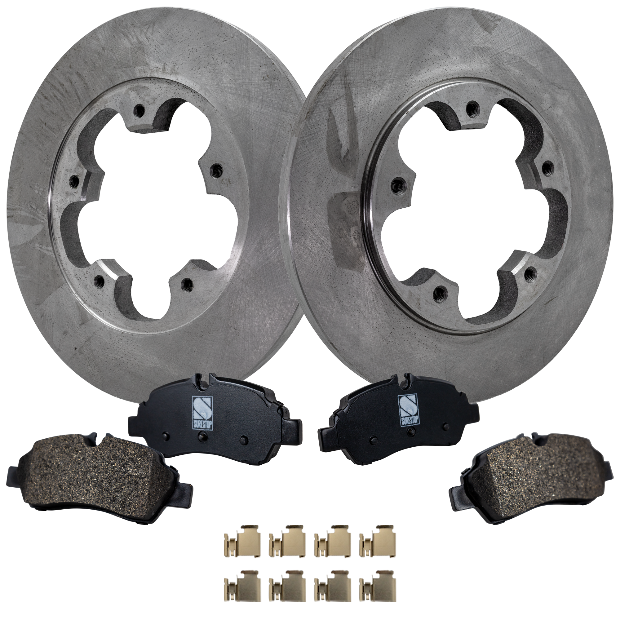 AM TRANSIT 150 TRANSIT 250 TRANSIT 350-15-19 REAR BRAKE DISC AND PAD KIT 4 pc kit SKU KIT 011623-159 OEM 42310-850360-60054228-681939R