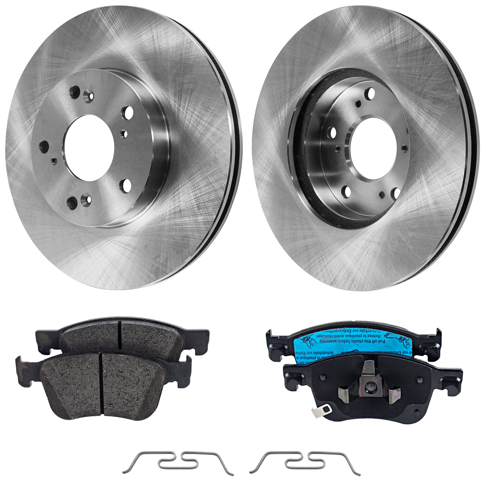 AM CIVIC 22-22 FRONT BRAKE DISC AND PAD KIT 4 pc kit SKU KIT 011623-38 OEM 45251S87A00-43022TVAA03-43022T