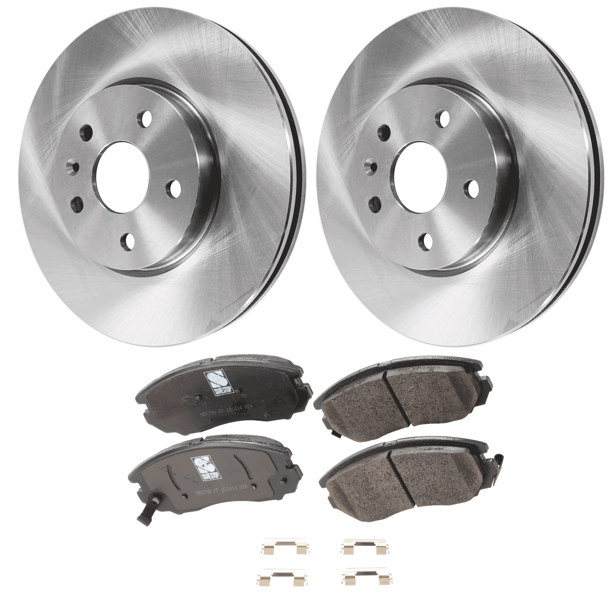 AM EQUINOX 10-17 IMPALA 20-20 FRONT BRAKE DISC AND PAD KIT 2 Wheel Set SKU KIT 011623-48 OEM 569064-569422-13501308-1323775