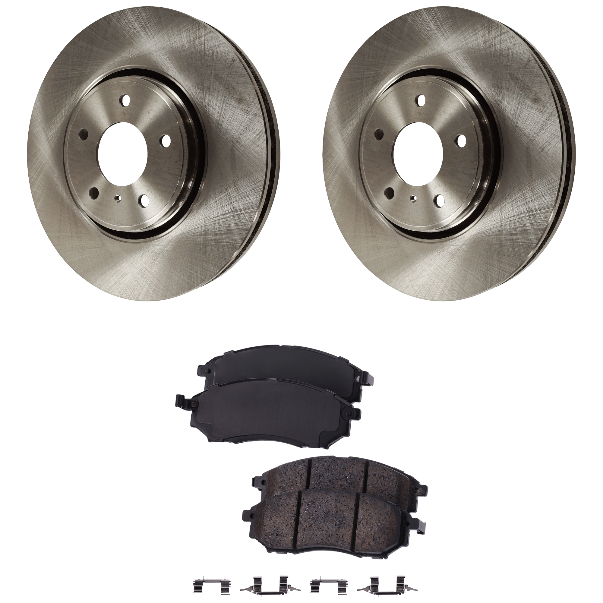 AM FX35-06-12 FX45-06-08 FRONT BRAKE DISC AND PAD KIT 4 pc kit SKU KIT 011623-68 OEM 40206CL70A 41060AR090-41060AT3