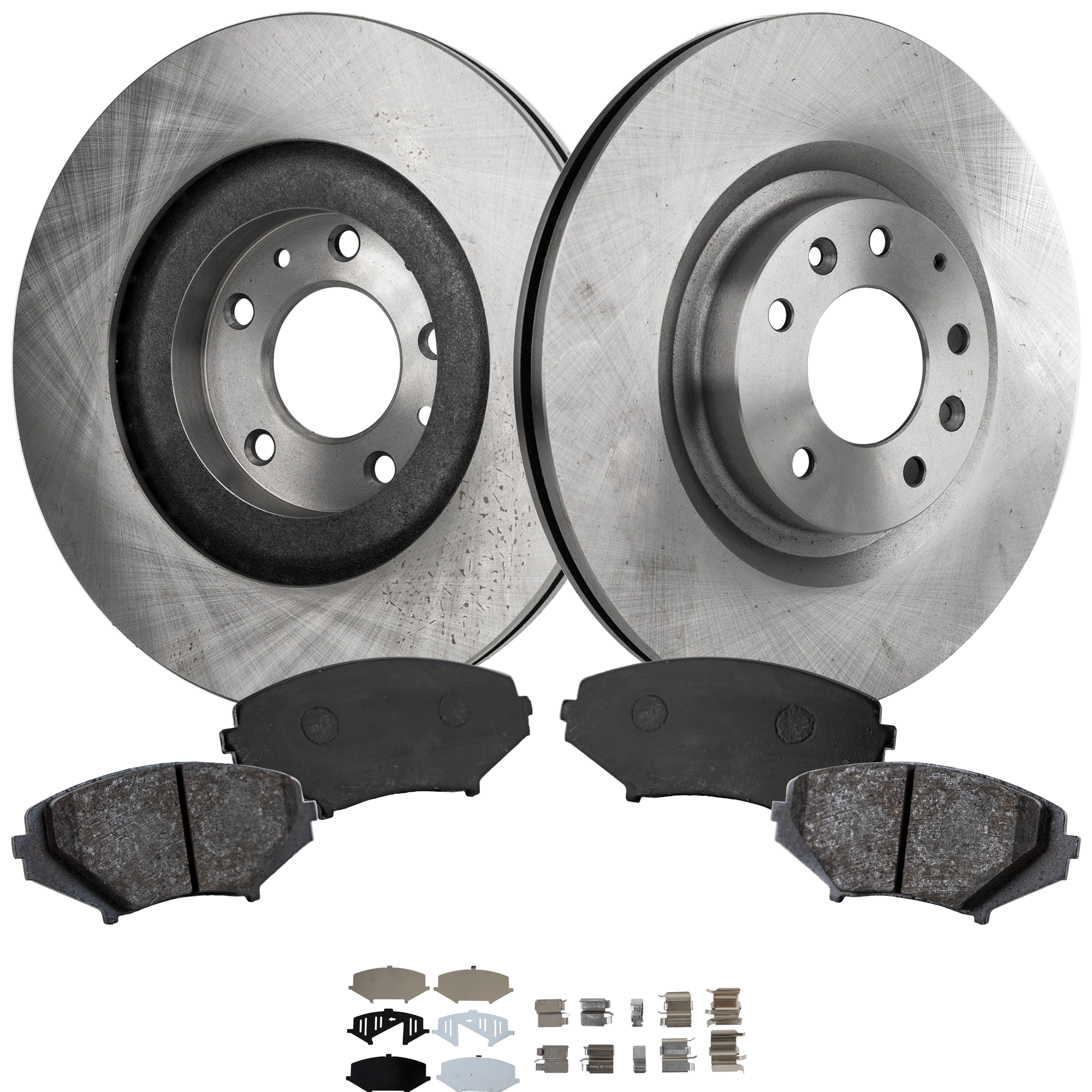 AM RX 8-04-11 FRONT BRAKE DISC AND PAD KIT 4 pc kit SKU KIT 011623-81 OEM F16033251A F15733251A F1Y13323