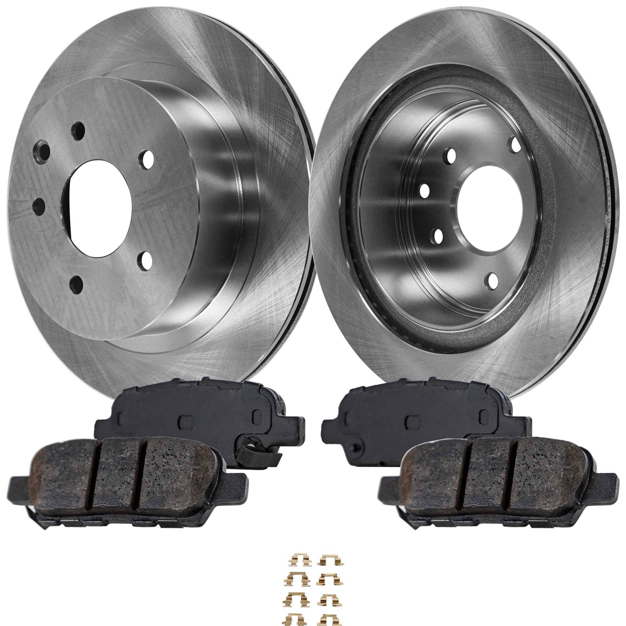 AM ROGUE 08-20 ROGUE SPORT 17-22 REAR BRAKE DISC AND PAD KIT 2 Wheel Set SKU KIT 011623-83 OEM 432068H305-432068H700-432068H7