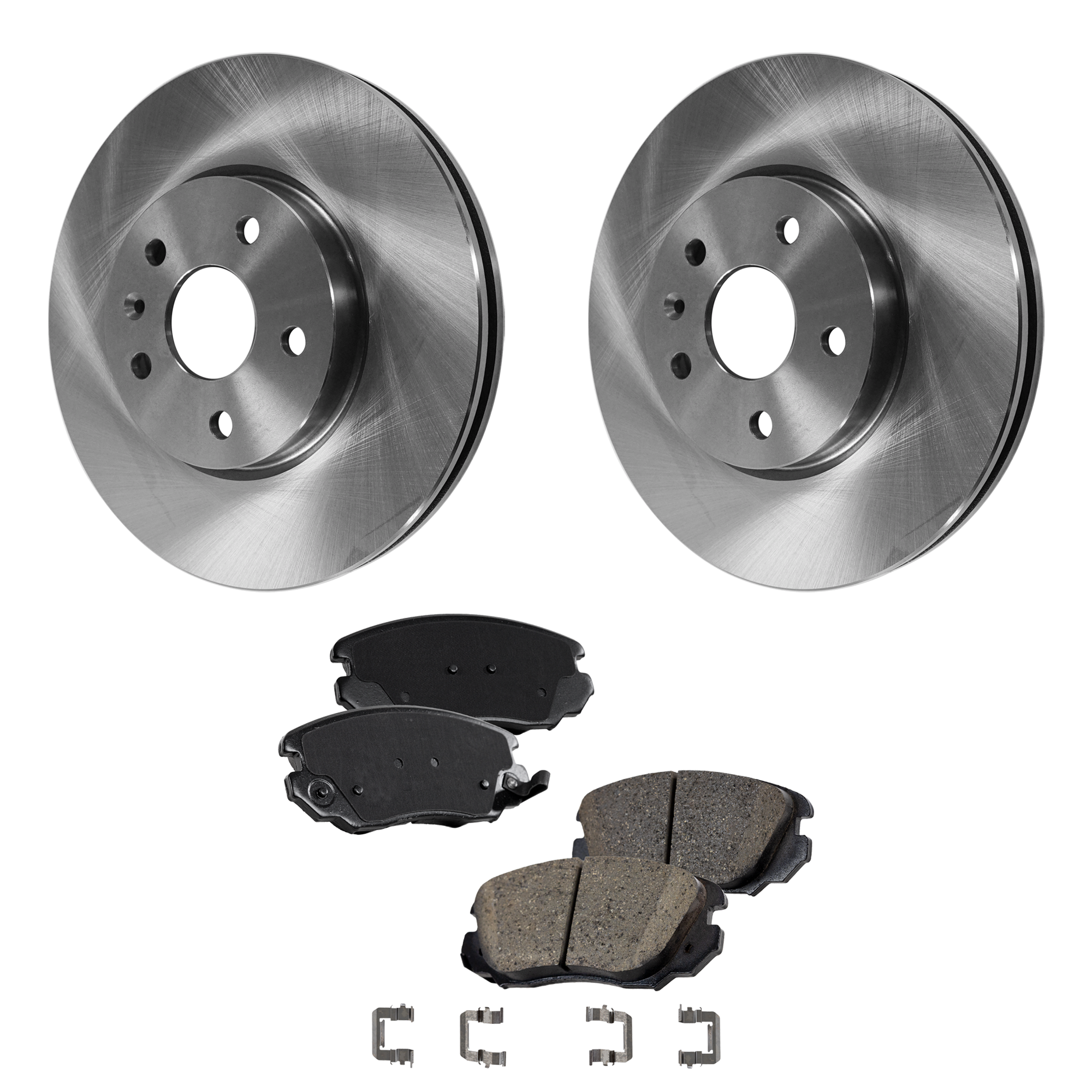AM EQUINOX 10-17 IMPALA 20-20 FRONT BRAKE DISC AND PAD KIT 2 Wheel Set SKU KIT 011625 C02 OEM 569064-569422-13501308-1323775