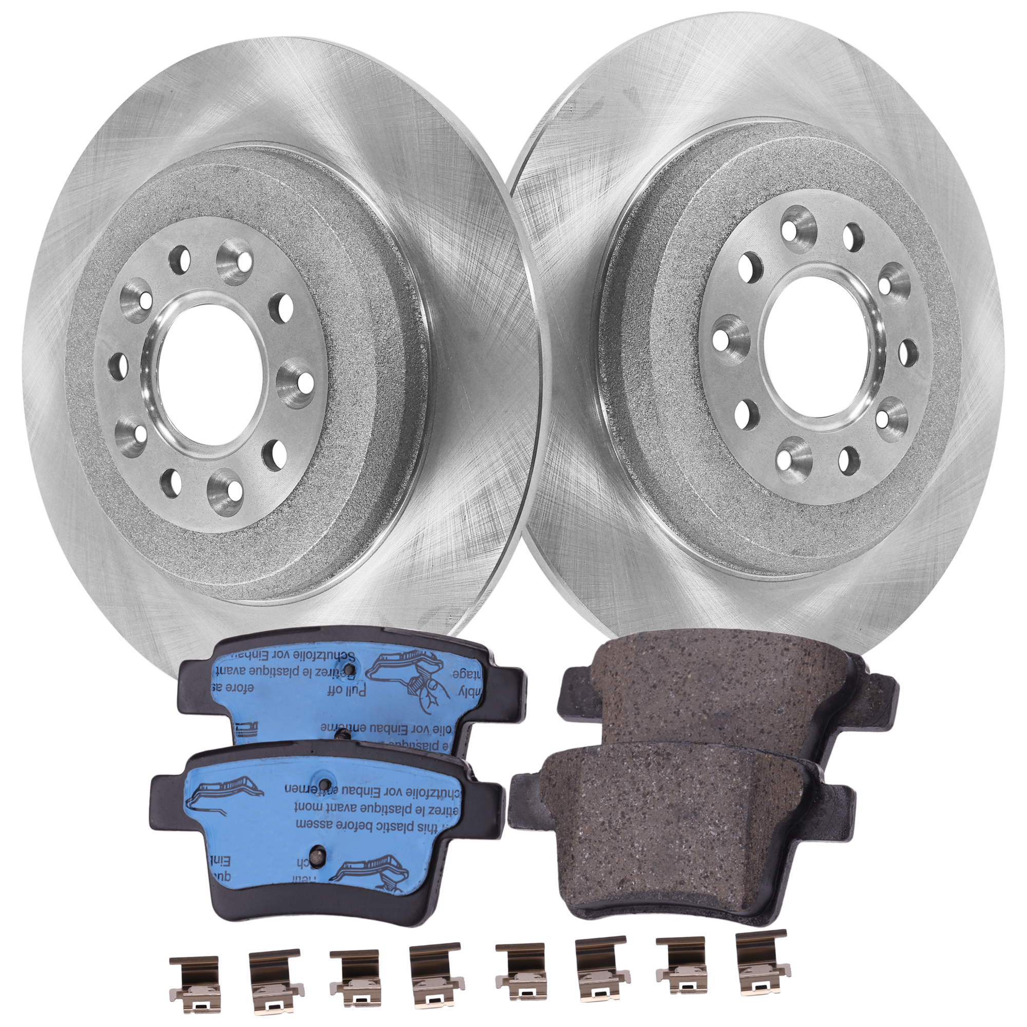 AM FIVE HUNDRED FREESTYLE 05-07 REAR BRAKE DISC AND PAD KIT 2 Wheel Set SKU KIT 011625 C03 OEM 5F9Z2C026BA 1522073-5F9Z2200AA