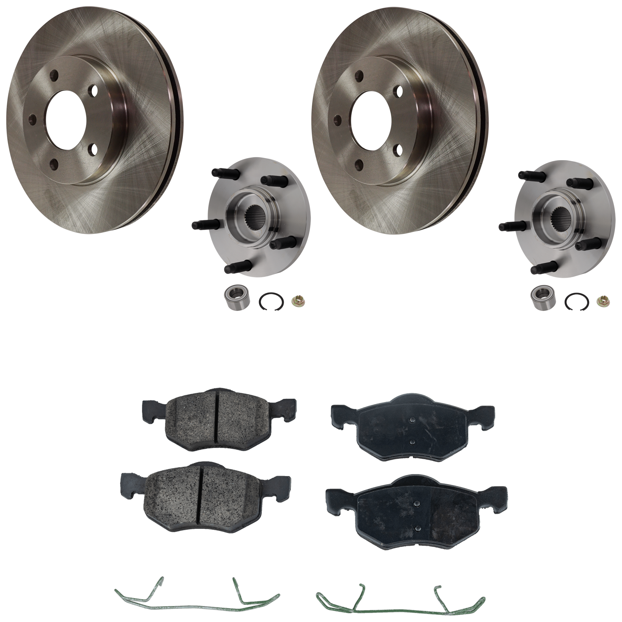 AM ESCAPE 01-07 TRIBUTE 01-06 FRONT HUB ASSEMBLY RH AND LH 6 pc kit SKU KIT 011625 C15 OEM 8L8Z1104A YL8Z1125BA E1003325X
