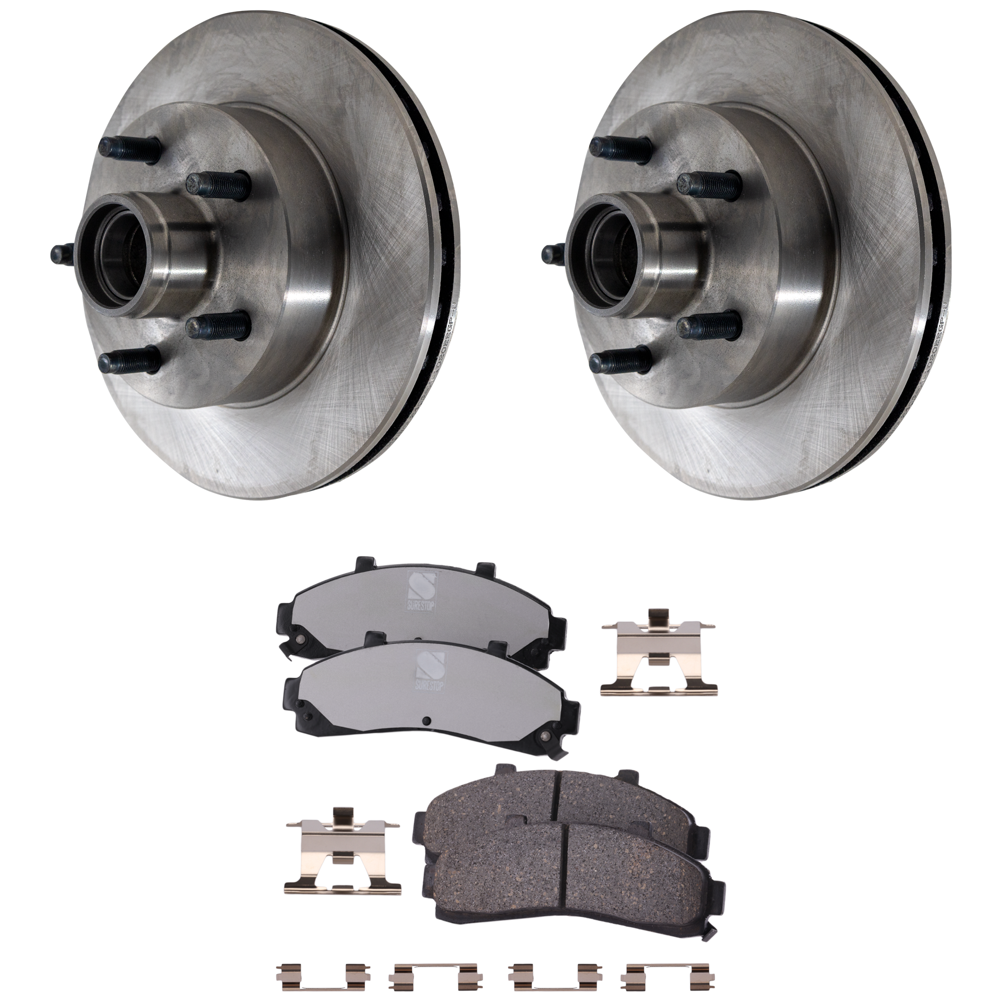 AM RANGER 95-97 FRONT BRAKE DISC AND PAD kit 4 pc kit SKU KIT 011625 C40 OEM 19900-27072-54019-65890-66557