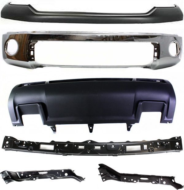 AM TUNDRA 10-13 FRONT BUMPER COVER 6 pc Kit with Bumper Lower Panel and Bumper Retainers SKU KIT 011718-10 Partslink TO1014100 TO1002182 TO1010102 TO1032108 TO1033108 TO1095202 OEM 521290C901-521110C021-525060C0