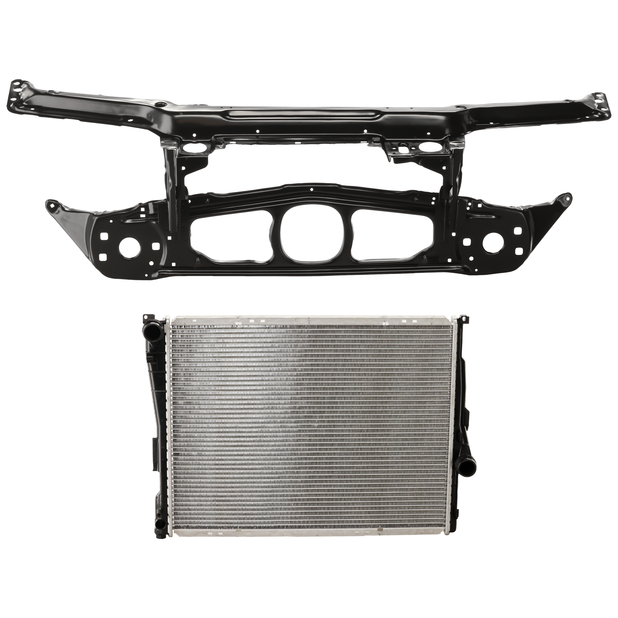 AM 330CI 325CI 01-06 RADIATOR 2 pc kit 6 Cyl SKU KIT 011725-01 Partslink BM3010107 BM1225112 OEM 17119071519-51717111691 PFM