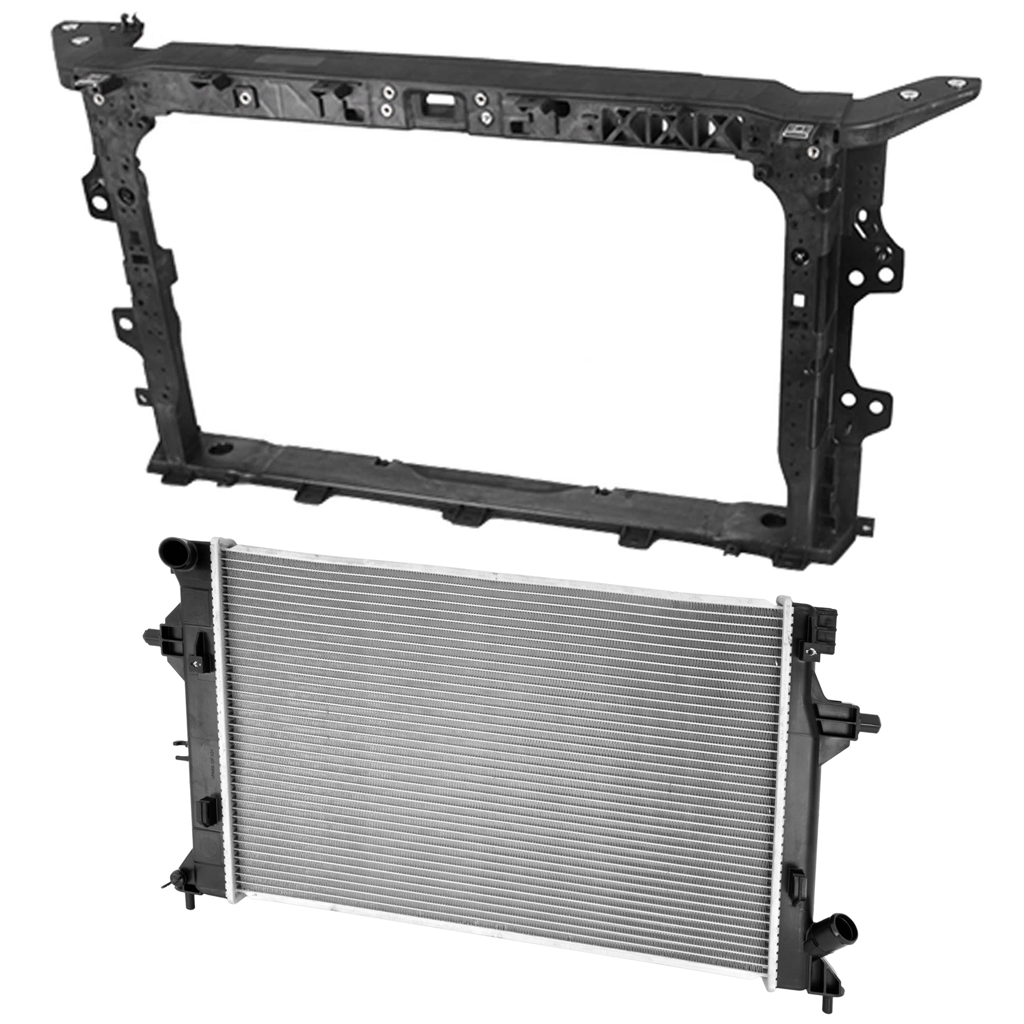 AM ELANTRA 19-20 RADIATOR 2 pc kit 4 Cyl 2.0L Eng. Plastic Tank SKU KIT 011725-110 Partslink HY3010213 HY1225213 OEM 25310F2000-64101F3500