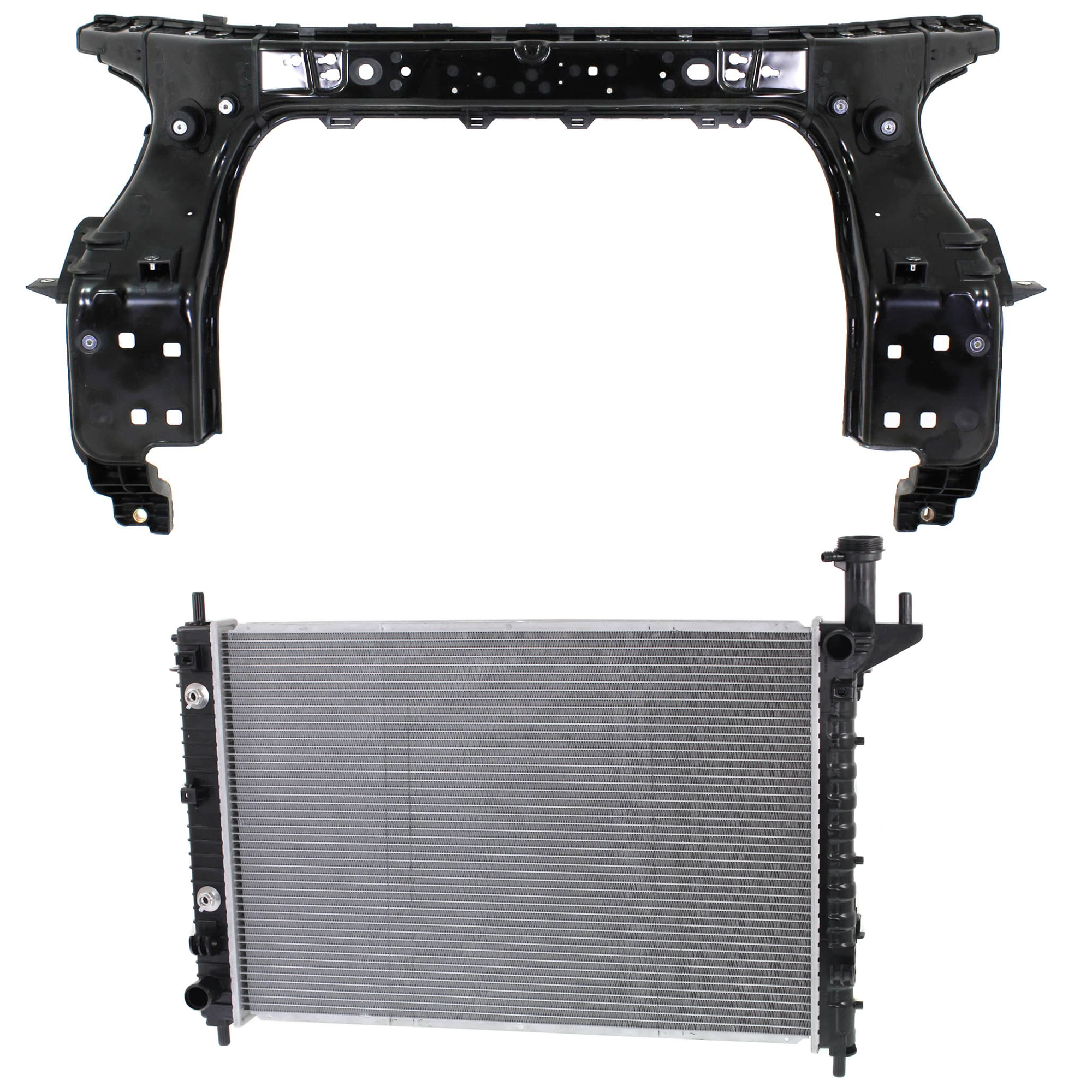 AM ENCLAVE 08-12 RADIATOR 2 pc kit 6 Cyl 3.6L Eng. Plastic Tank SKU KIT 011725-111 Partslink GM3010513 GM1225300 OEM 84079536-22850848