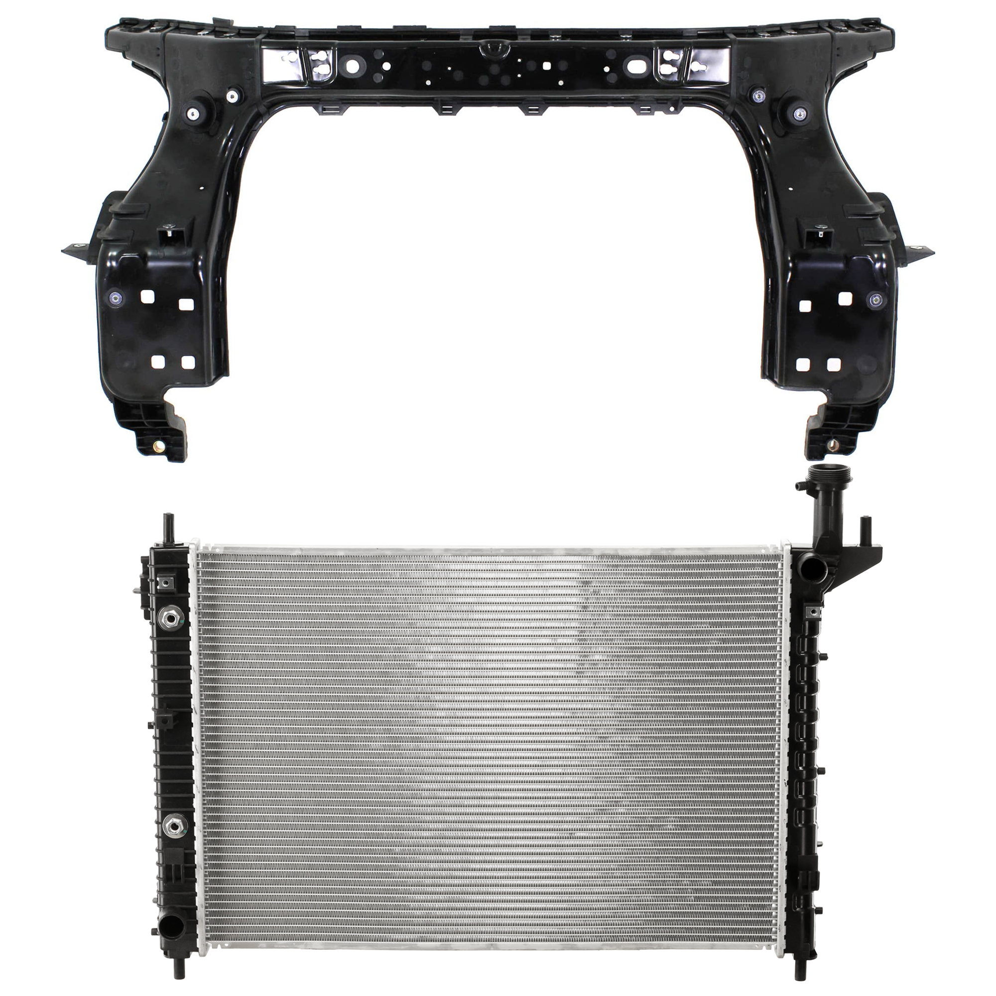 AM ENCLAVE 08-12 RADIATOR 2 pc kit 6 Cyl 3.6L Eng. Plastic Tank SKU KIT 011725-112 Partslink GM3010512 GM1225300 OEM 23347008-20841737-22850848