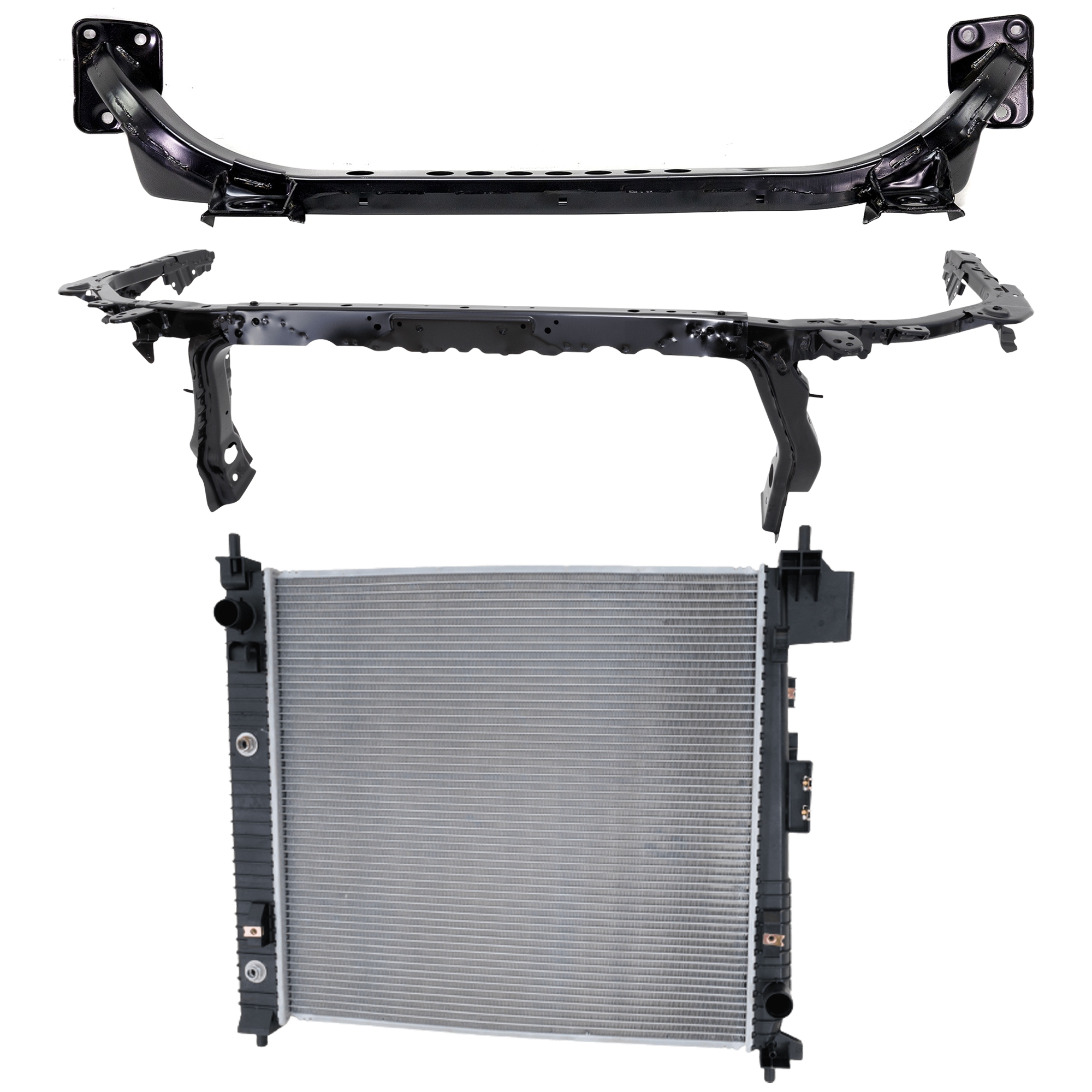 AM BLAZER 19-22 RADIATOR 3 pc kit SKU KIT 011725-130 Partslink GM3010589 GM1225397 GM1225396 OEM 85557760-84664114-84168786-846