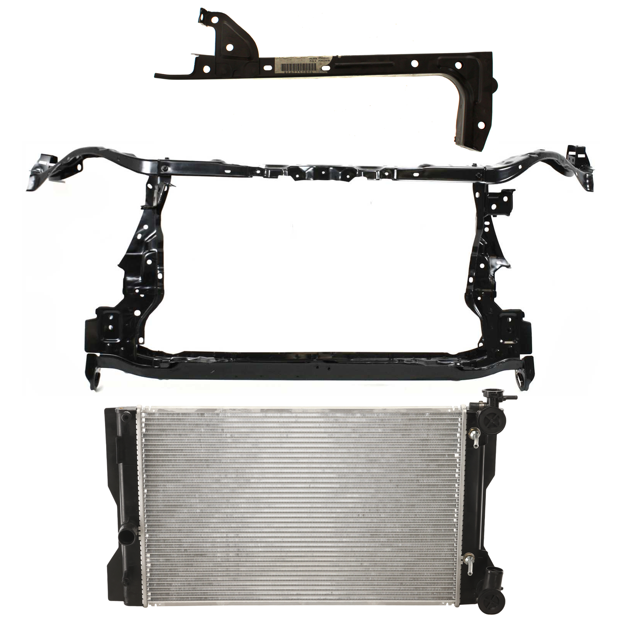 AM MATRIX 09-14 RADIATOR 3 pc kit 4 Cyl 1.8L Eng. Plastic Tank SKU KIT 011725-148 Partslink TO3010323 TO1233103 TO1225280 OEM 164100T031-5320802090-53201022