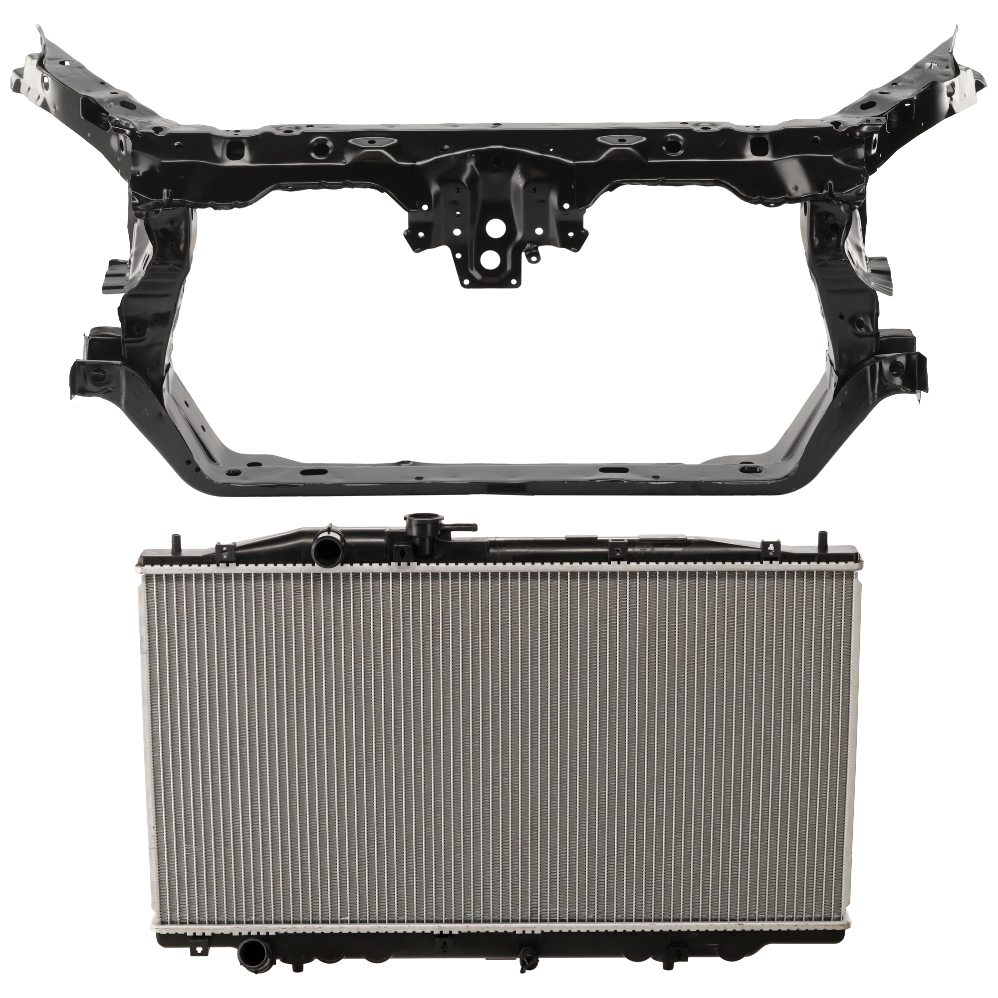 AM ACCORD 03-07 RADIATOR 2 pc kit 6 Cyl 3.0L Eng. Plastic Tank SKU KIT 011725-14 Partslink HO3010191 HO1225133 OEM 19010RCAA53-60400SDDA01ZZ