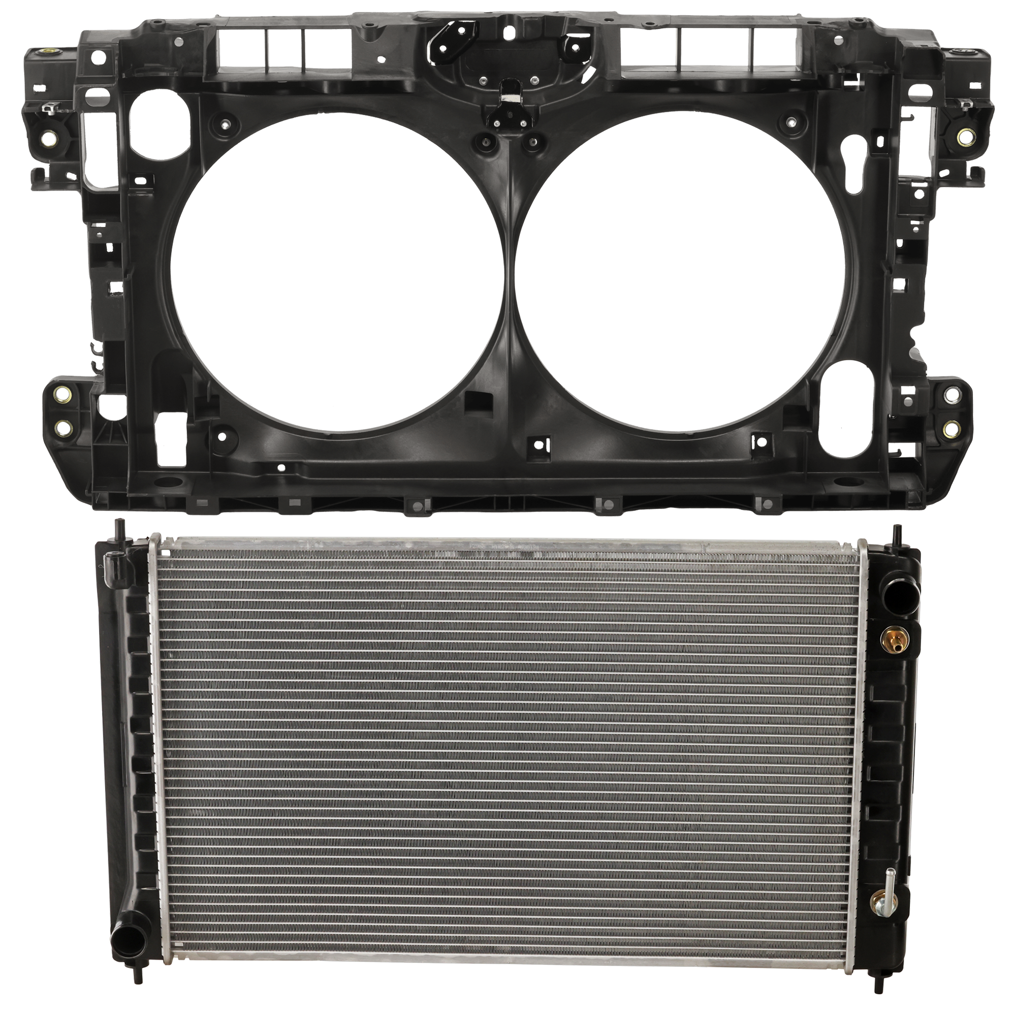 AM ALTIMA 08-09 RADIATOR 2 pc kit SKU KIT 011725-25 Partslink NI3010210 NI1225184 OEM 21460ZN50B 21460ZN50A 62500JB1