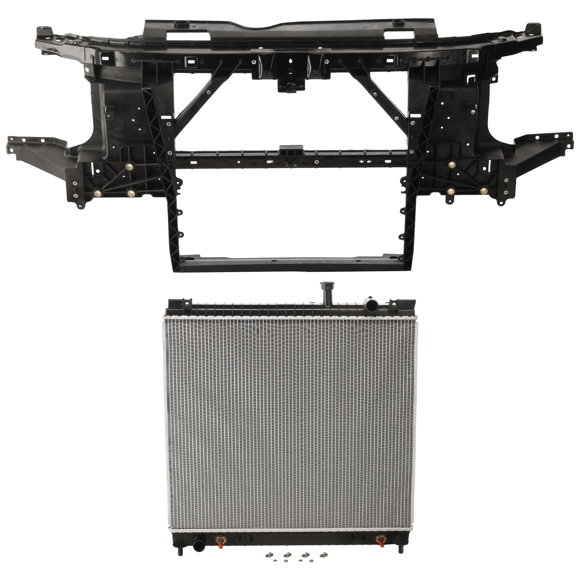 AM TITAN 10-15 ARMADA 11-15 RADIATOR 2 pc kit 8 Cyl 5.6L Eng. Plastic Tank SKU KIT 011725-28 Partslink NI3010202 NI1225196 OEM 21460ZZ90A 625009FD0A