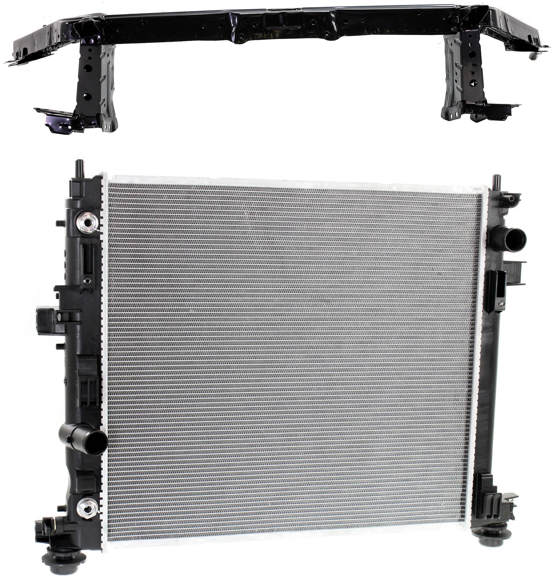 AM ATS 13-16 RADIATOR 2 pc kit 4 Cyl 2.5L Eng. Plastic Tank SKU KIT 011725-31 Partslink GM3010559 GM1225325 OEM 22966123-84359944