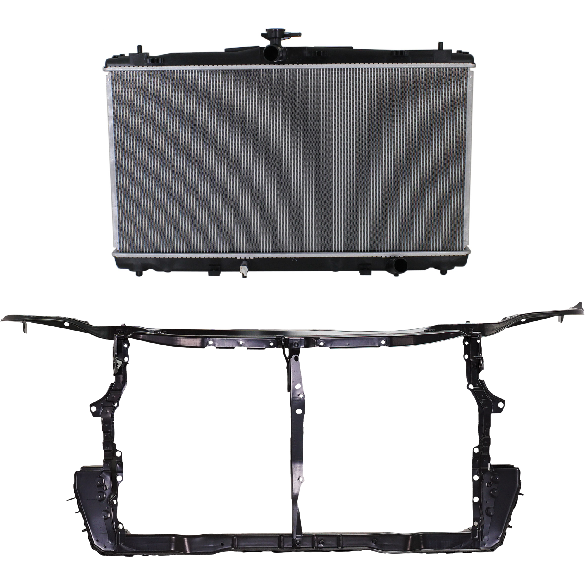 AM AVALON 13-18 RADIATOR SUPPORT RADIATOR KIT 2 pc Kit SKU KIT 011725-36 Partslink TO3010338 TO3010339 TO1225312 OEM 164000V110-164000P350-53210070