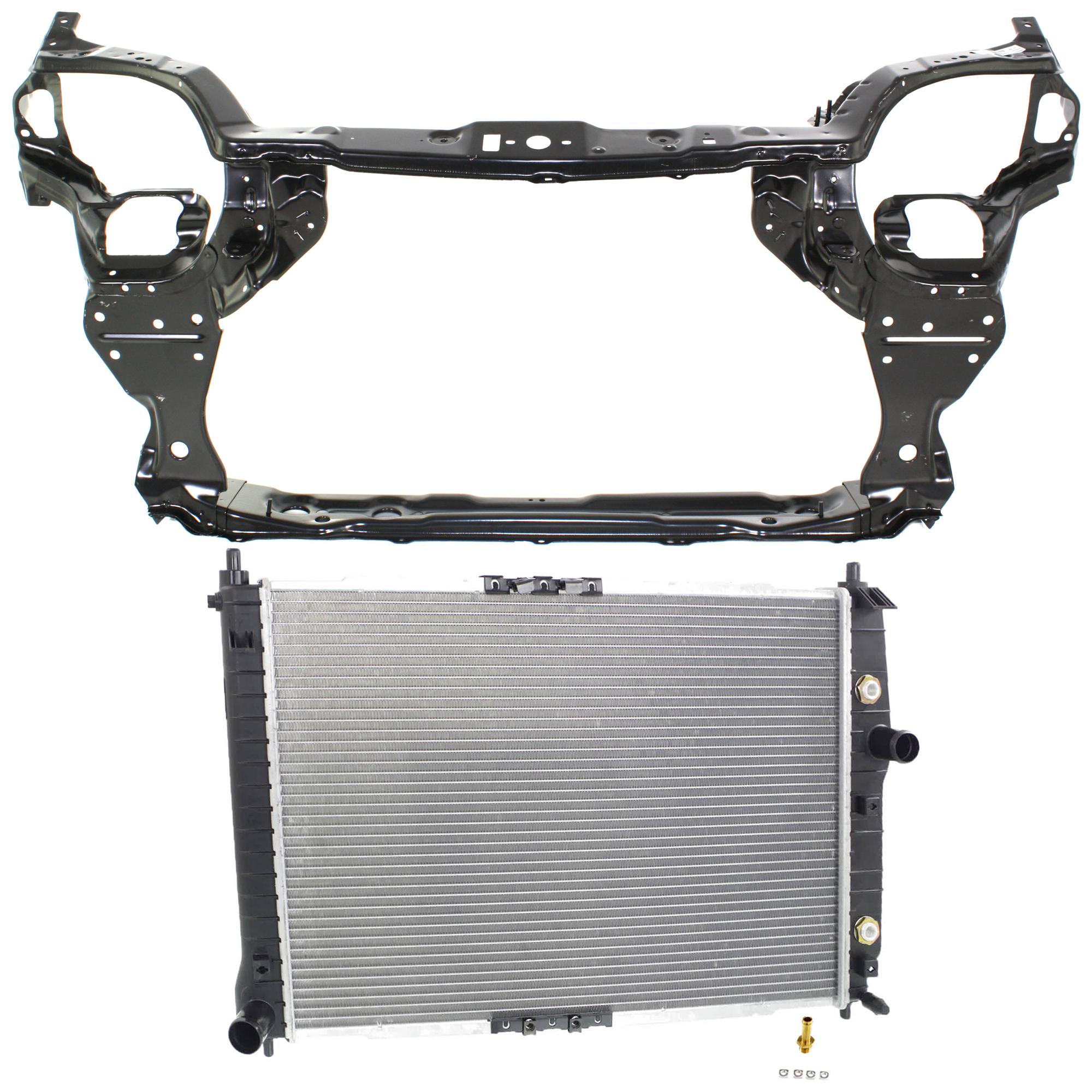 AM AVEO 04-07 AVEO5-07-08 RADIATOR 2 pc kit 4 Cyl 1.6L Eng. Plastic Tank SKU KIT 011725-37 Partslink GM3010447 GM1225239 OEM 42438331-96457531