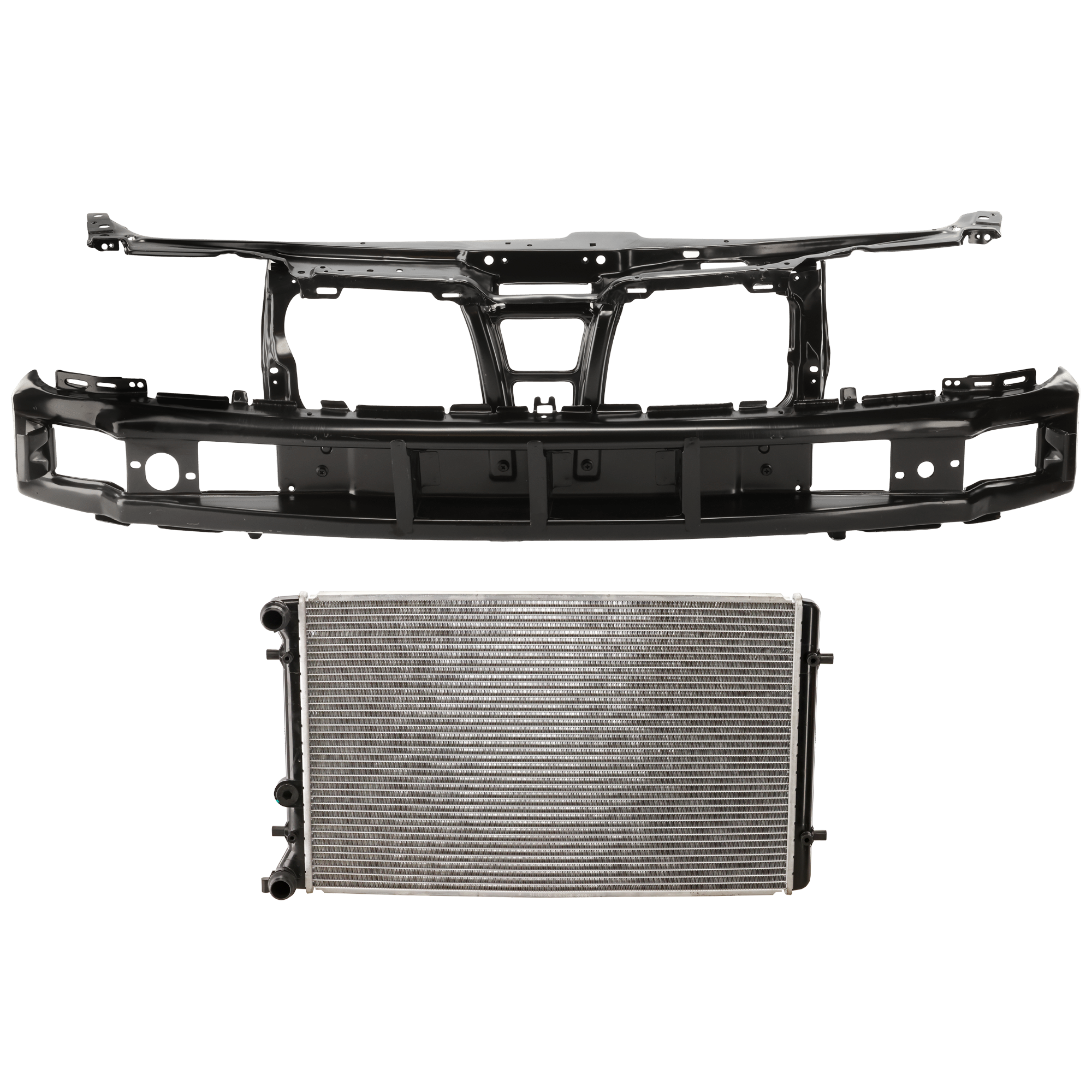AM JETTA CABRIO 99-99 RADIATOR 2 pc kit SKU KIT 011725-41 Partslink VW3010103 VW1225108 OEM 1J0121253AD 1HM805591H