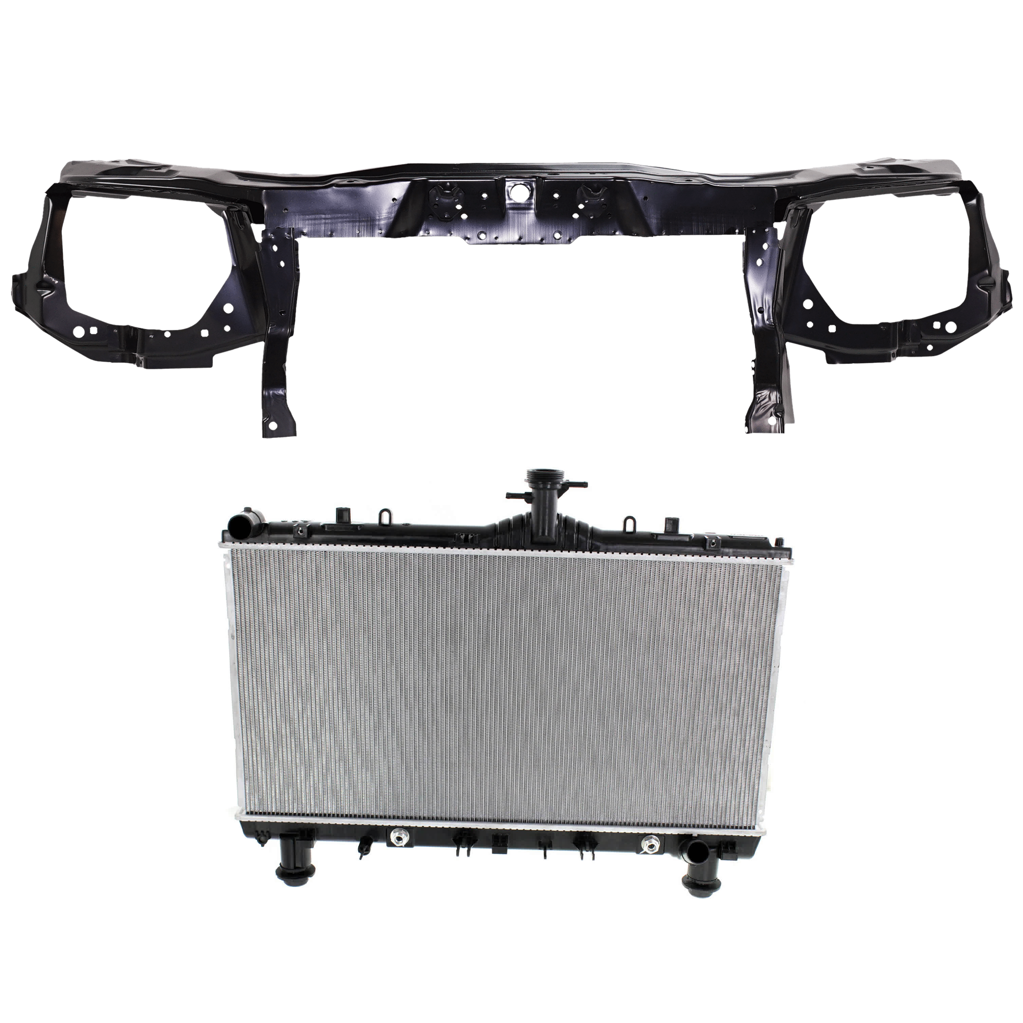 AM CAMARO 12-15 RADIATOR 2 pc kit 6 Cyl 3.6L Eng. Plastic Tank SKU KIT 011725-43 Partslink GM3010554 GM1225284 OEM 22786865-92247683