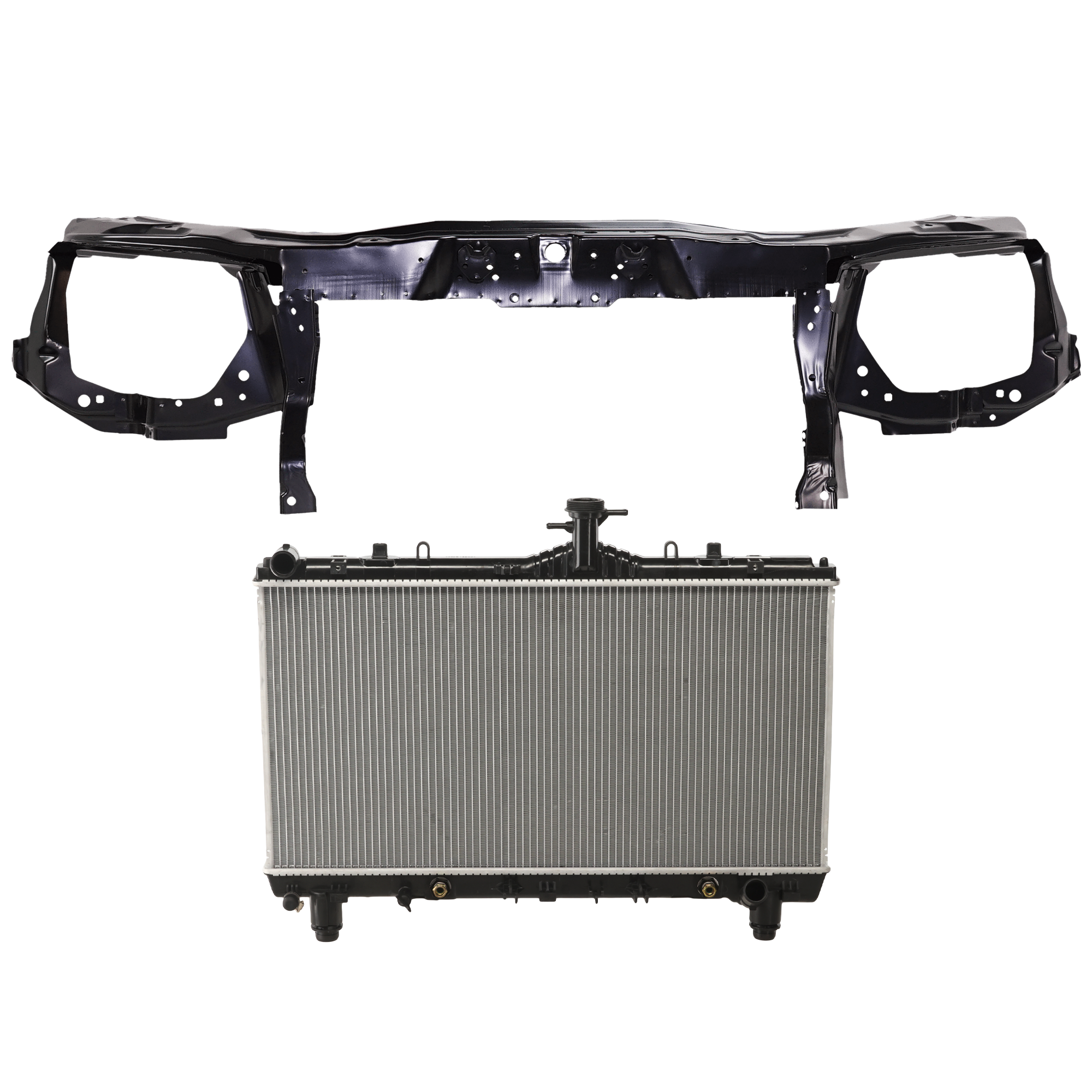 AM CAMARO 12-15 RADIATOR 2 pc kit 8 Cyl 6.2L Eng. Plastic Tank SKU KIT 011725-44 Partslink GM3010556 GM1225284 OEM 22762595-92247683