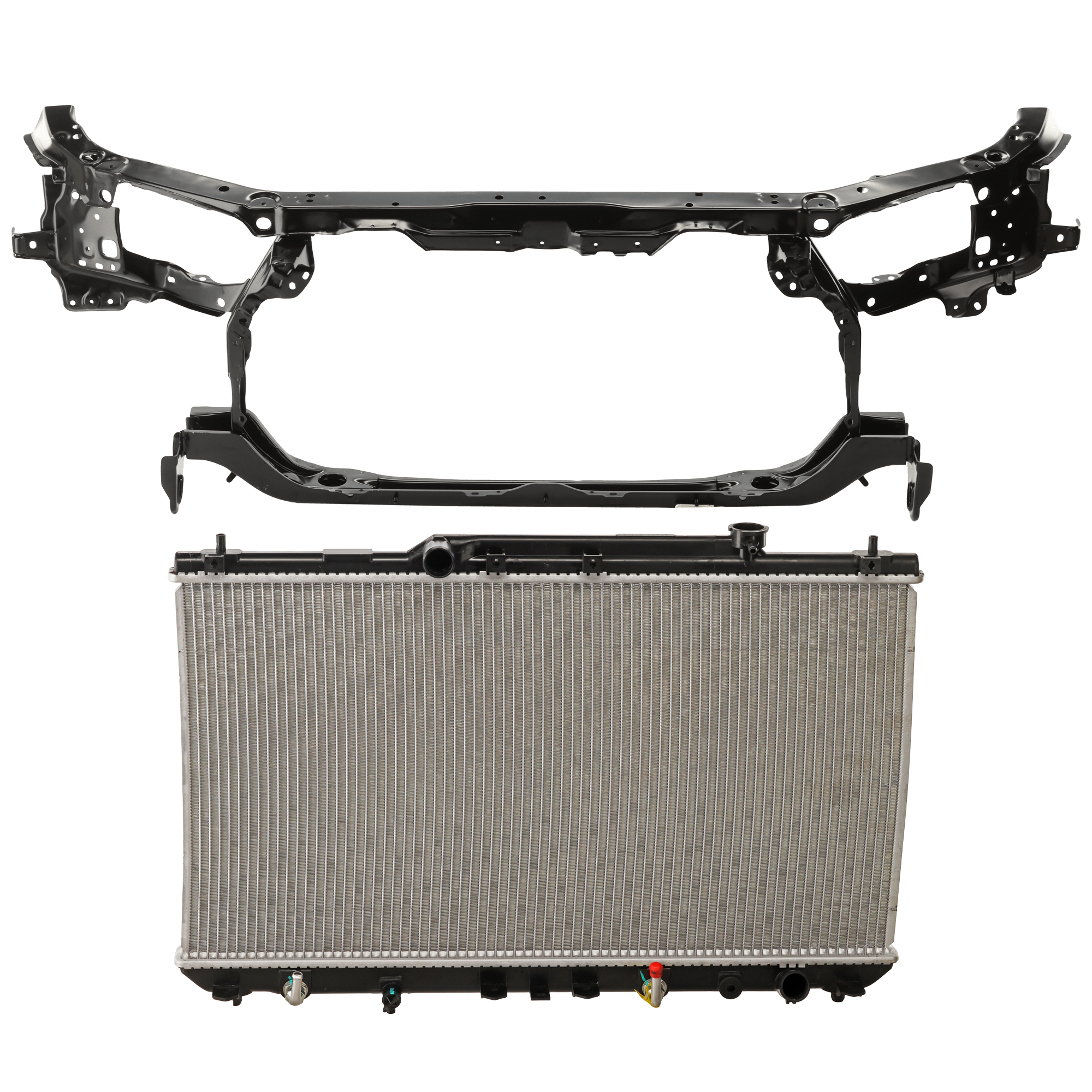 AM CAMRY 97-99 RADIATOR 2 pc kit 4 Cyl 2.2L Eng. Plastic Tank SKU KIT 011725-45 Partslink TO3010105 TO1225222 OEM 16410AZ002-5320106042