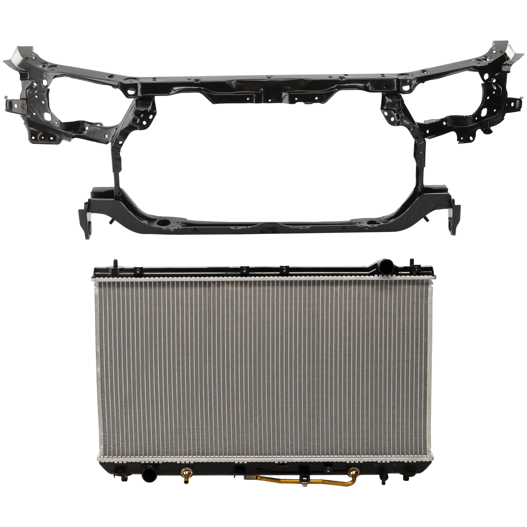 AM CAMRY 00-01 RADIATOR 2 pc kit 6 Cyl 3.0L Eng. Plastic Tank SKU KIT 011725-47 Partslink TO3010109 TO1225239 OEM 164000A052-5320106060