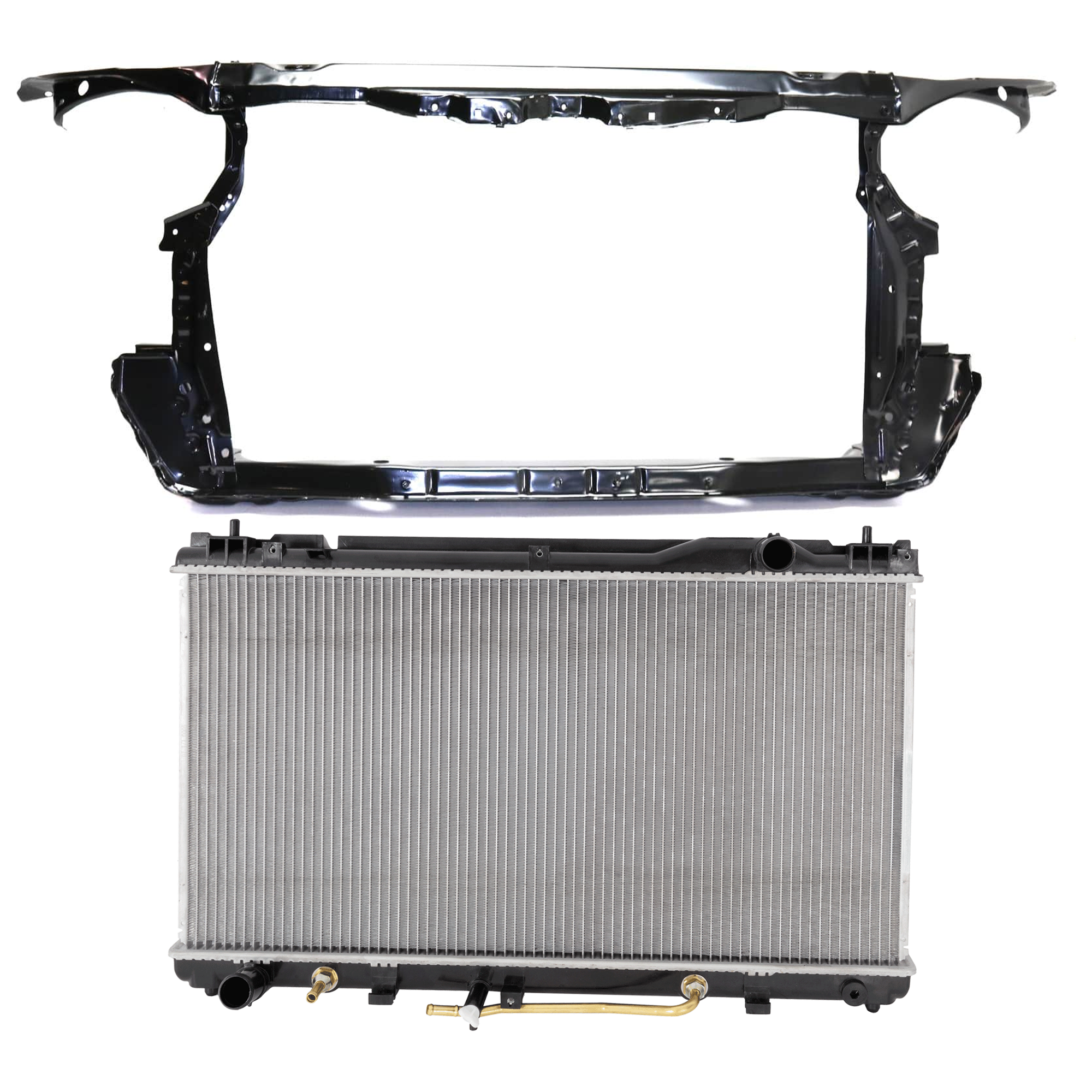 AM CAMRY 02-06 RADIATOR 2 pc kit 6 Cyl Plastic Tank SKU KIT 011725-52 Partslink TO3010262 TO1225234 OEM 164000A420-16410AZ044-16410YZZ