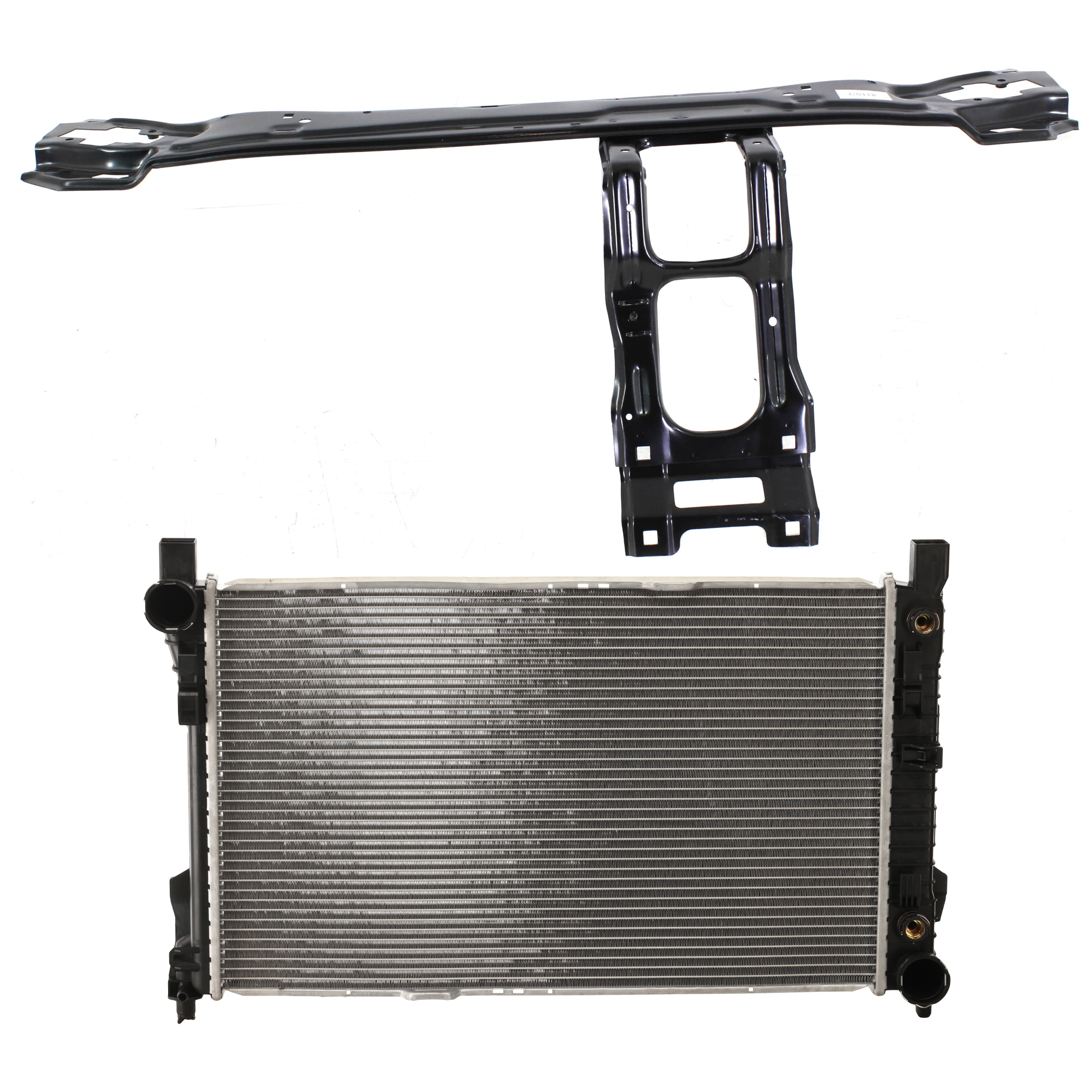 AM C230 C320-03-05 RADIATOR 2 pc kit SKU KIT 011725-58 Partslink MB3010103 MB1225118 OEM 2035000503-2036202272