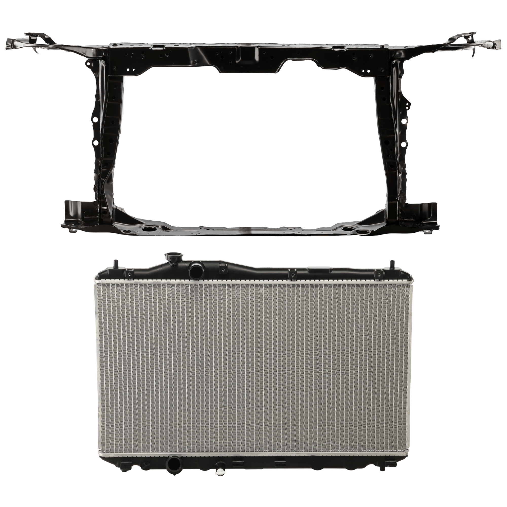 AM CIVIC 12-12 RADIATOR 2 pc kit 4 Cyl Plastic Tank SKU KIT 011725-61 Partslink HO3010229 HO1225168 OEM 19010R1BA51-60400TR3A00ZZ