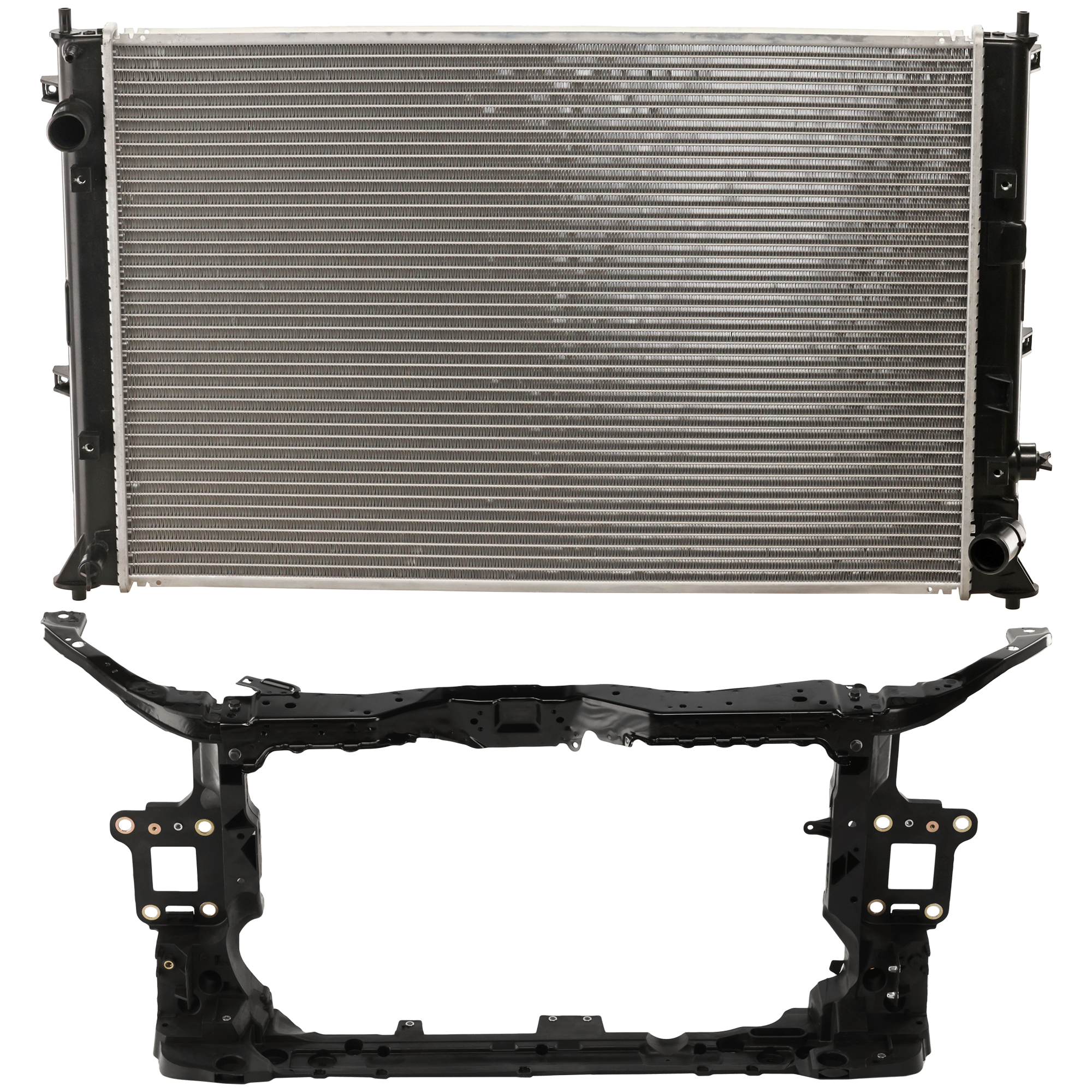 AM CIVIC 16-20 RADIATOR 2 pc kit 4 Cyl 1.5L Eng. Plastic Tank SKU KIT 011725-63 Partslink HO3010242 HO1225185 OEM 190105AAA01-71410TBCA01