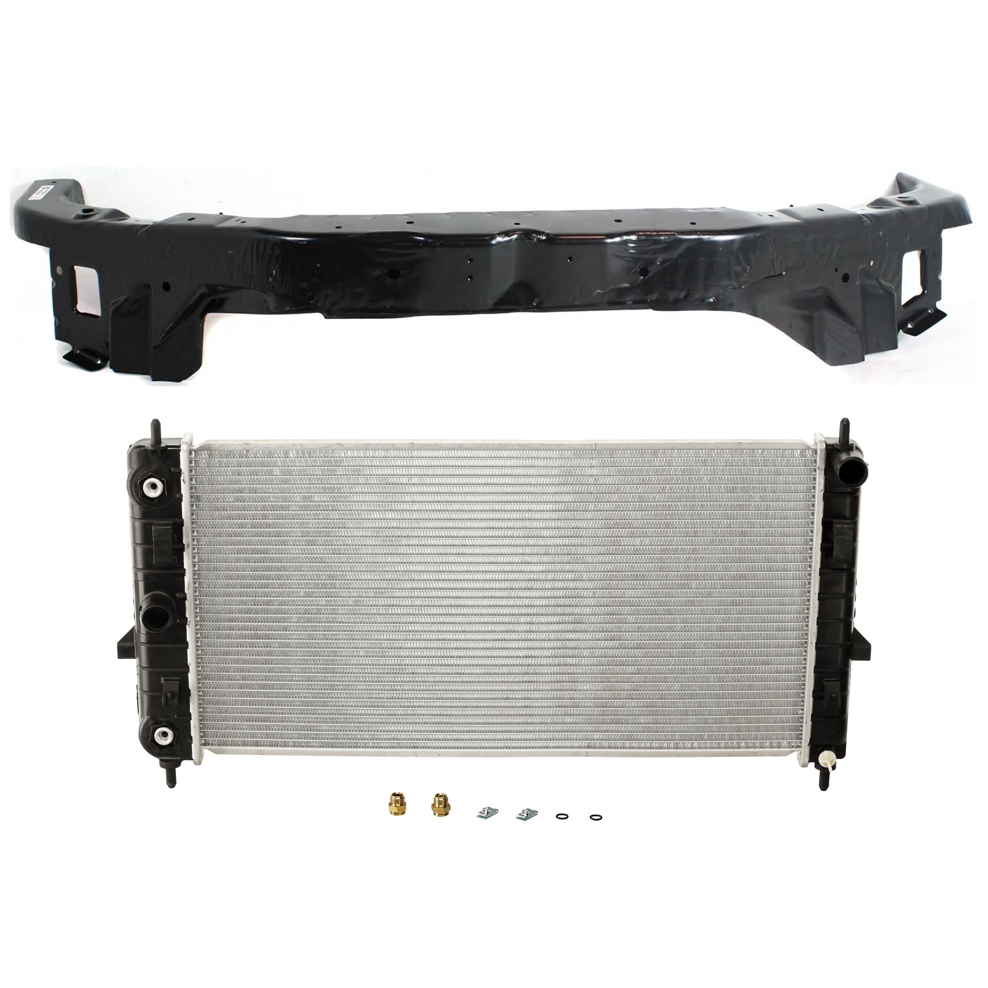 AM COBALT 05-10 G5-07-09 RADIATOR 2 pc kit 4 Cyl Plastic Tank SKU KIT 011725-69 Partslink GM3010489 GM1225254 OEM 52482167-15934804