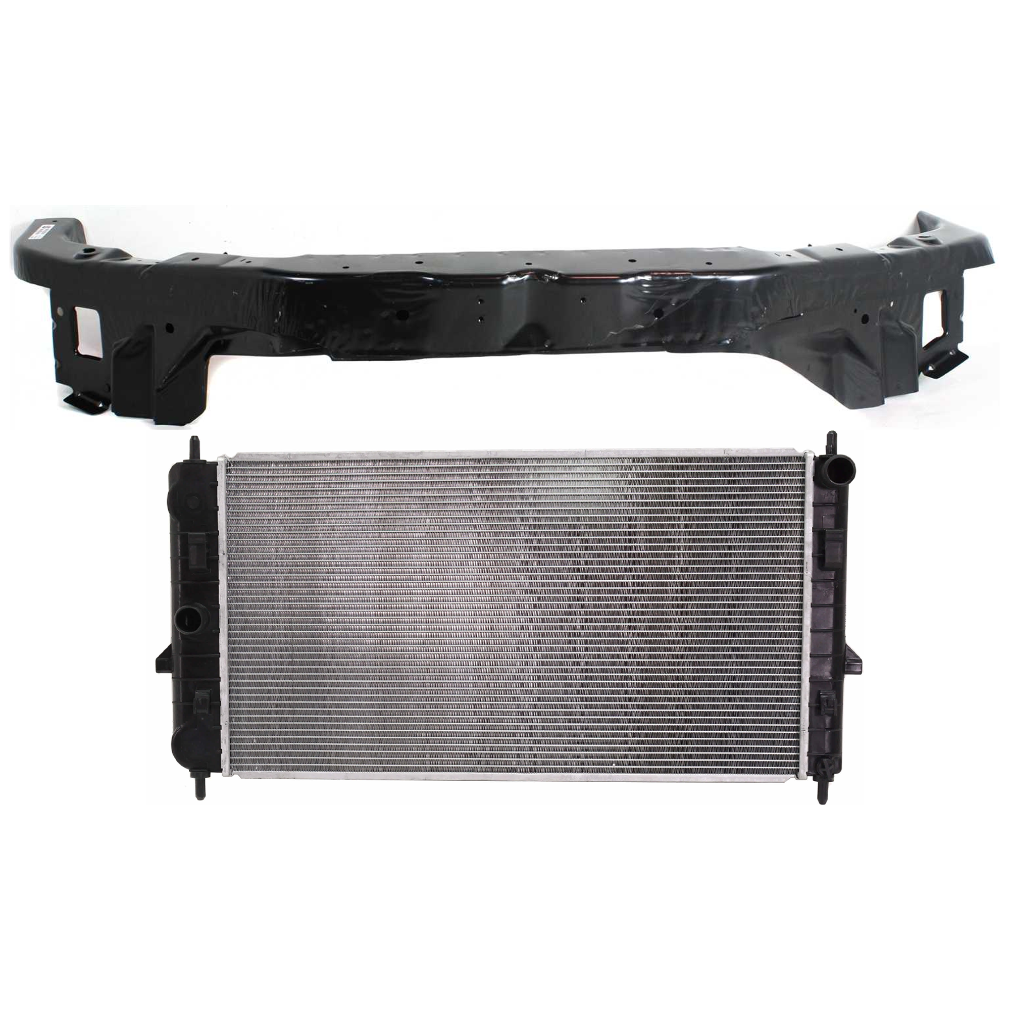 AM COBALT 05-10 RADIATOR 2 pc kit 4 Cyl 2.0L Eng. Plastic Tank SKU KIT 011725-70 Partslink GM3010472 GM1225254 OEM 22717621-15934804