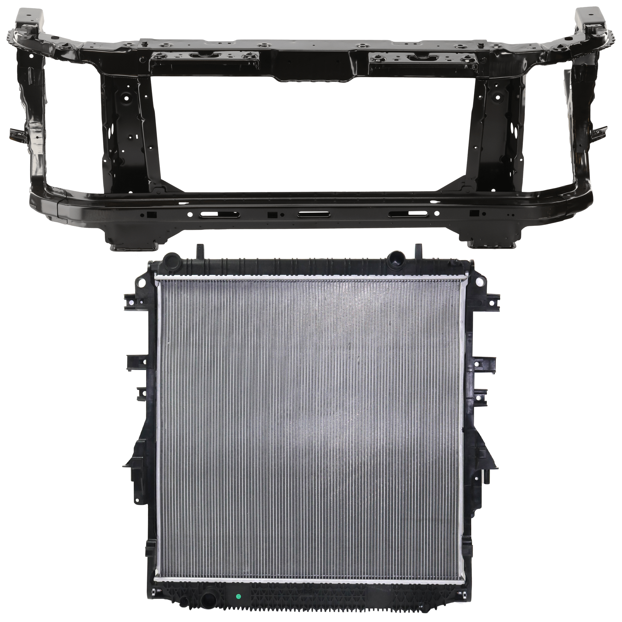 AM COLORADO CANYON 15-22 RADIATOR 2 pc kit 4 Cyl 2.5L Eng. Plastic Tank SKU KIT 011725-71 Partslink GM3010572 GM1225323 OEM 84671374-84023465