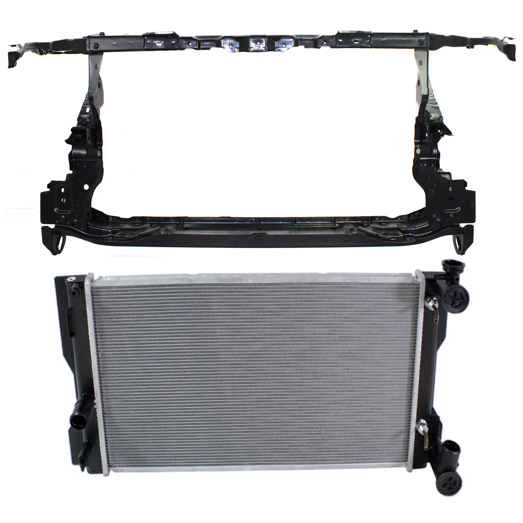 AM COROLLA 09-13 RADIATOR 2 pc kit 4 Cyl 1.8L Eng. Plastic Tank SKU KIT 011725-80 Partslink TO3010334 TO1225285 OEM 1641022160-5320112B70