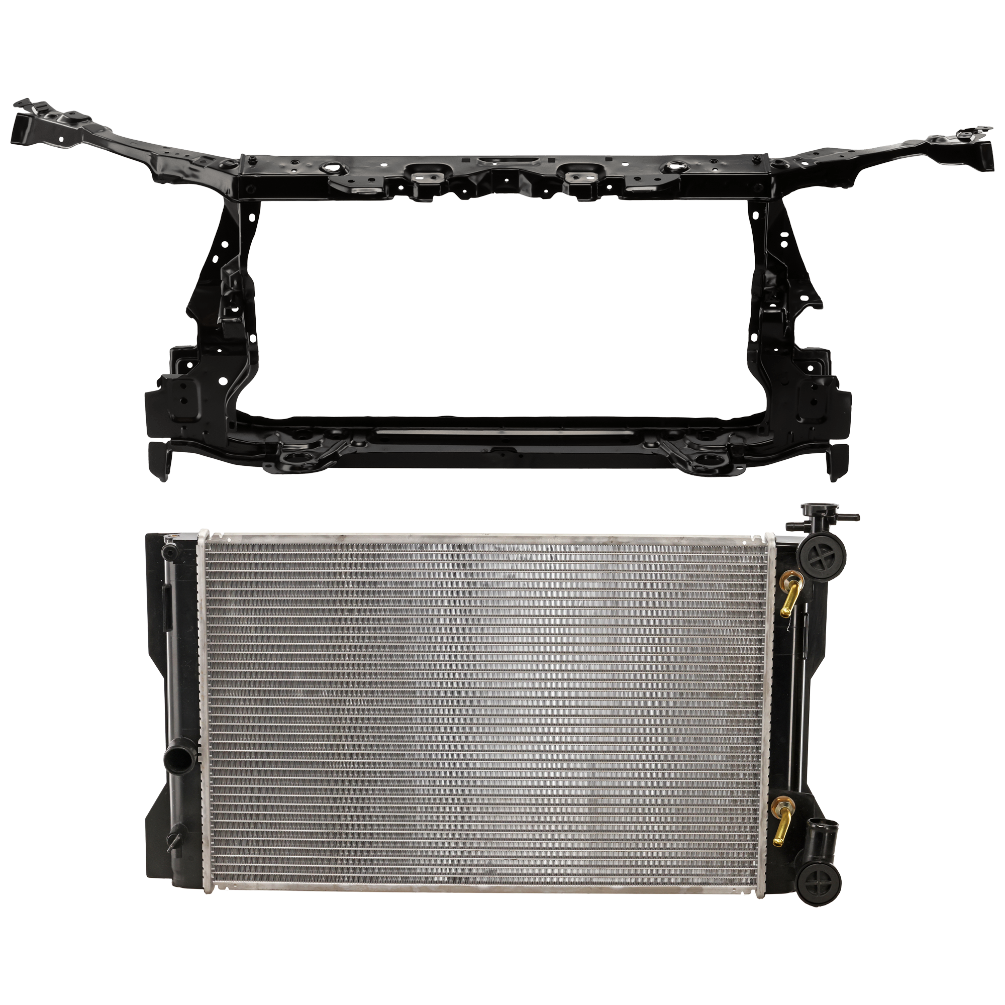 AM COROLLA 09-11 RADIATOR 2 pc kit 4 Cyl 2.4L Eng. Plastic Tank SKU KIT 011725-83 Partslink TO3010324 TO1225283 OEM 164100H260-5320102250 PFM