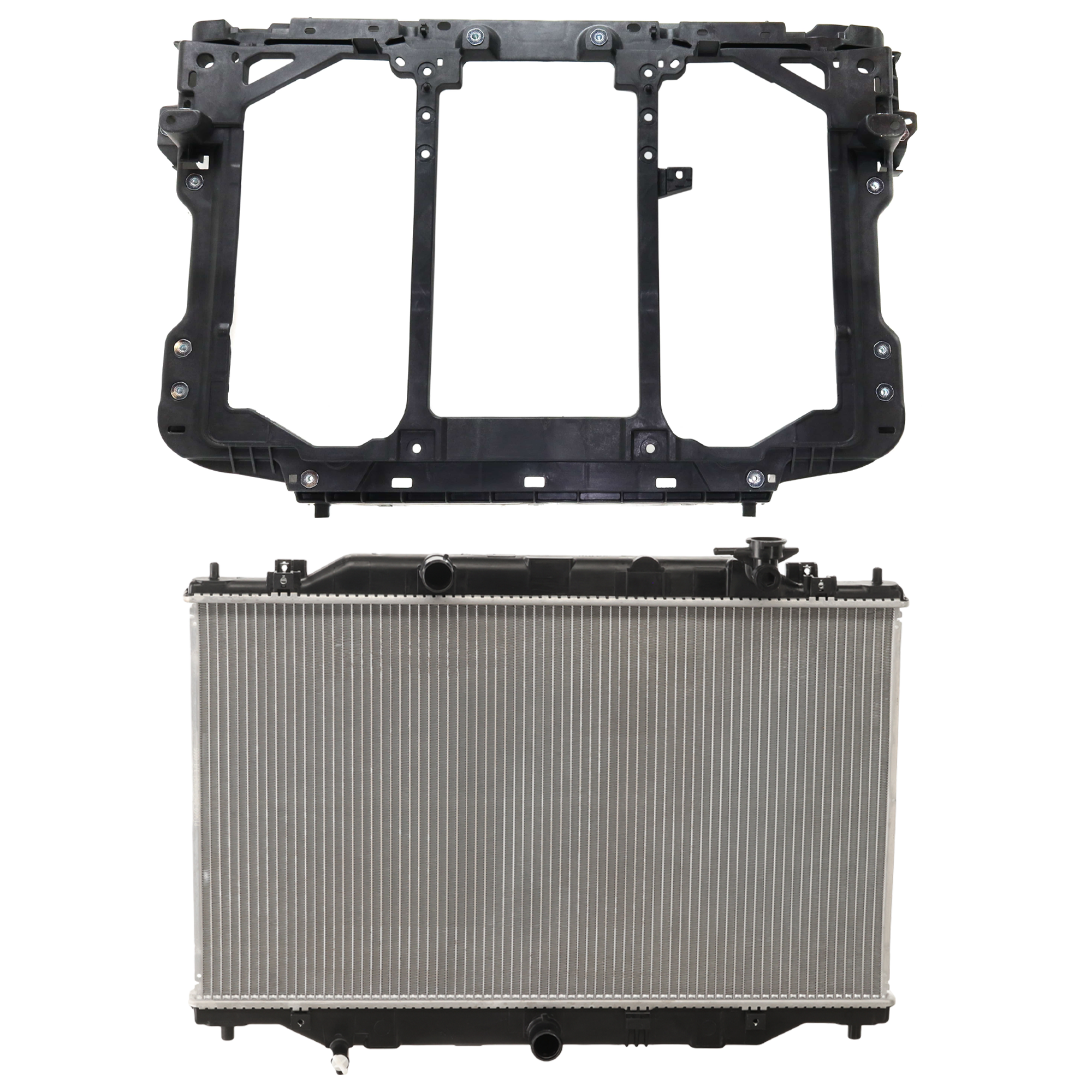 AM CX 5-17-22 RADIATOR 2 pc kit 4 Cyl 2.5L Eng. Plastic Tank SKU KIT 011725-88 Partslink MA3010244 MA1225166 OEM PYFW15200 K15753110B
