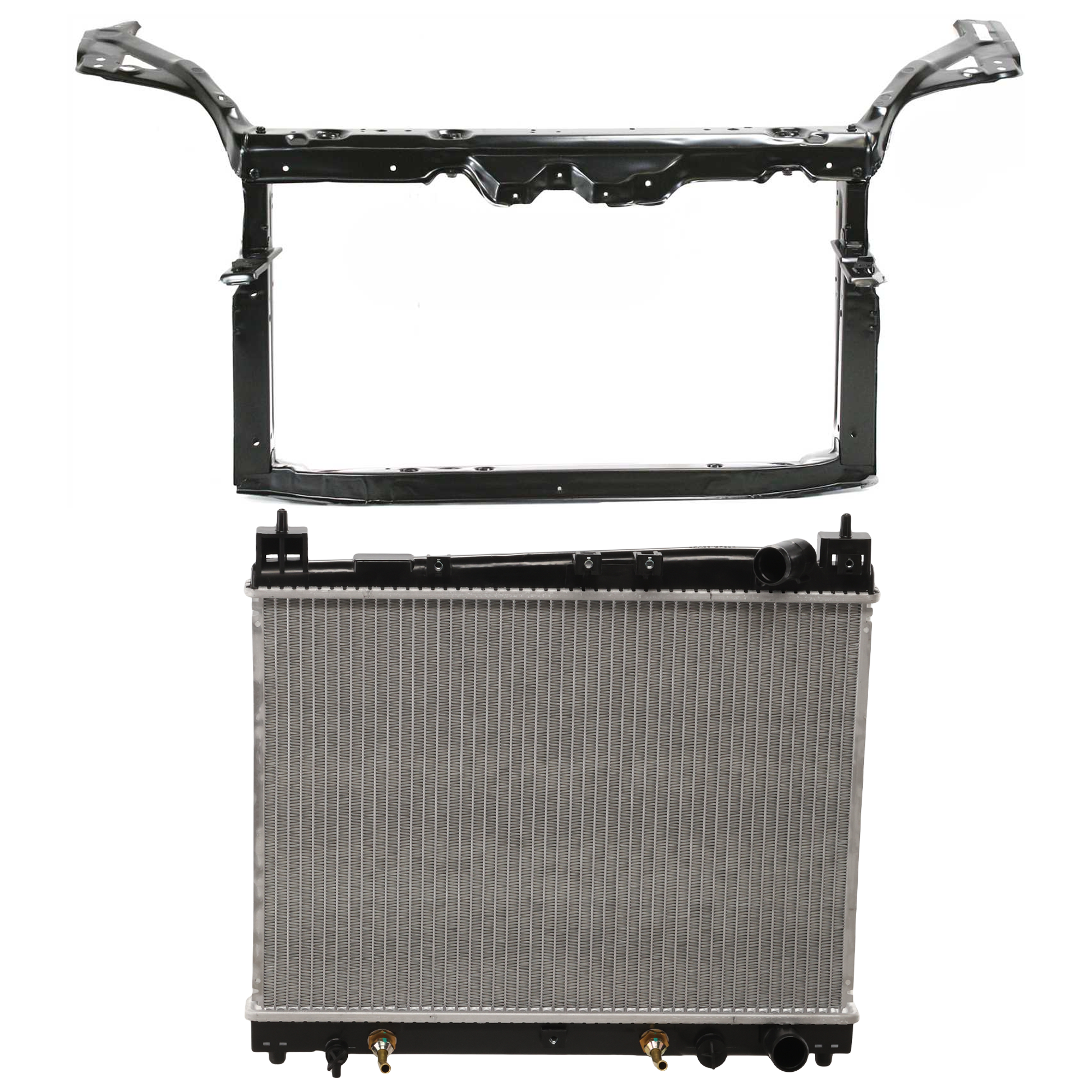 AM ECHO 00-02 RADIATOR 2 pc kit 4 Cyl 1.5L Eng. Plastic Tank SKU KIT 011725-95 Partslink TO3010134 TO1225218 OEM 1640021070-5321052040