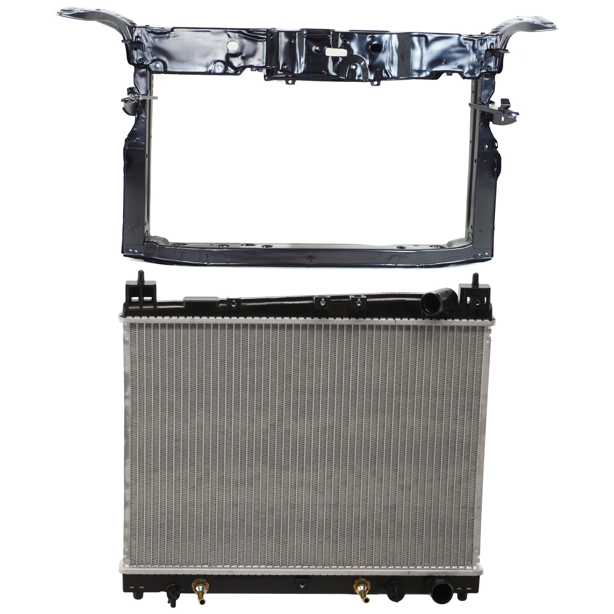 AM ECHO 03-05 RADIATOR 2 pc kit 4 Cyl 1.5L Eng. Plastic Tank SKU KIT 011725-96 Partslink TO3010134 TO1225240 OEM 1640021070-5321052131