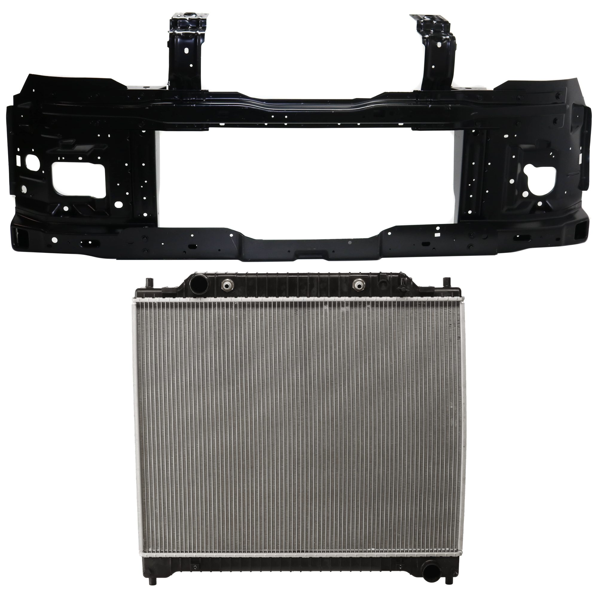 AM E 450 SUPER DUTY E 350 SUPER DUTY 08-14 RADIATOR 2 pc kit SKU KIT 011725-97 Partslink FO3010285 FO1225222 OEM 9C2Z8005B 9C2Z8005F HC2Z16138A