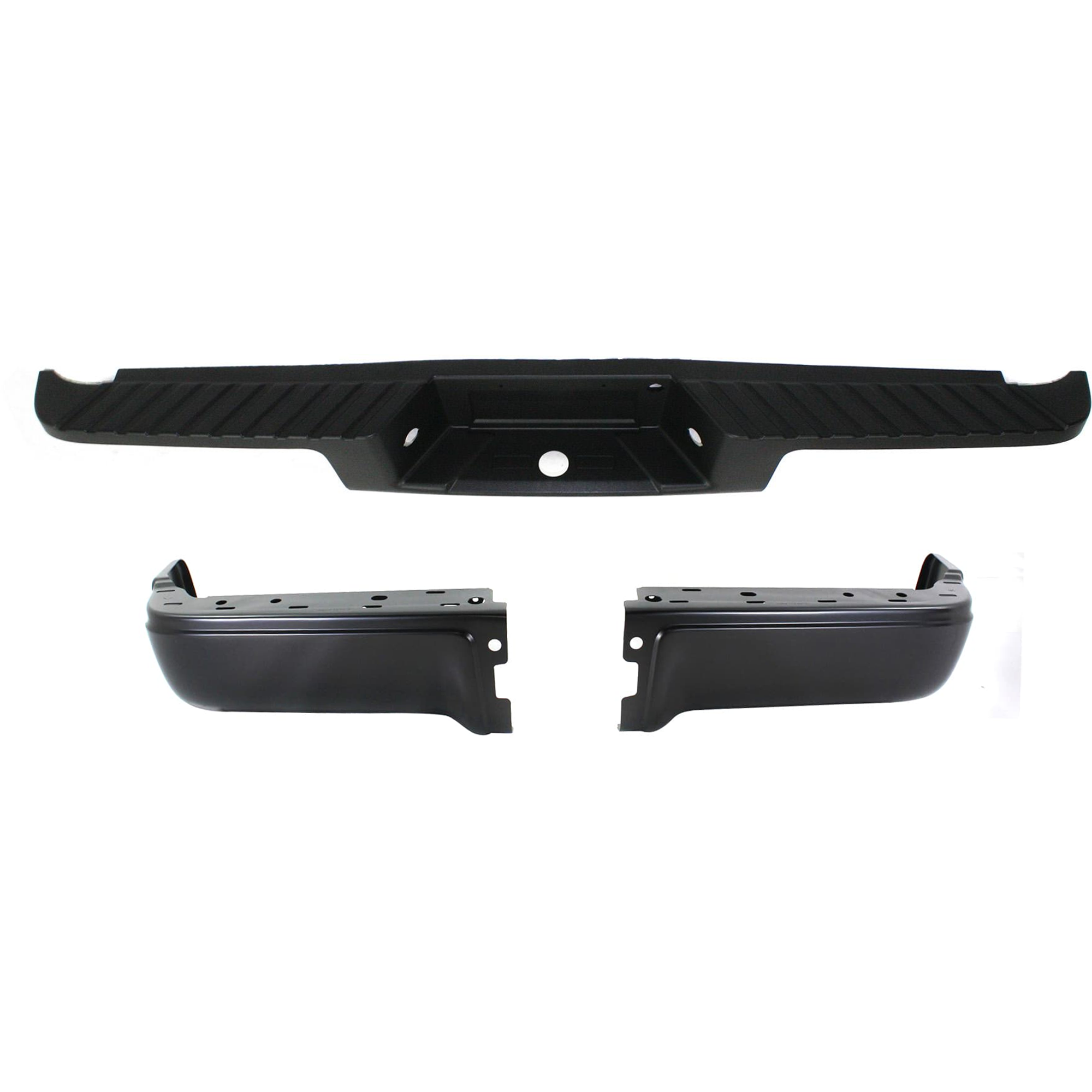 AM F 150-09-14 BUMPER STEP PAD 2 pc Kit includes Step Bumper SKU KIT 011926-06 Partslink FO1191126 FO1102375 OEM 9L3Z17B807A 9L3Z17906CPTM
