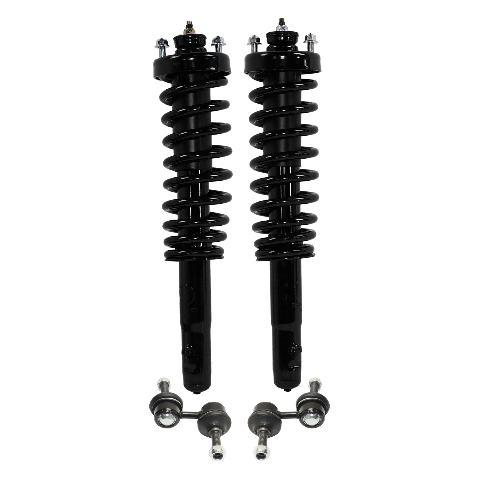 AM CR V 97-01 FRONT SUSPENSION KIT RH AND LH 4 pc kit with Loaded Struts and Sway Bar Links SKU KIT 012116-05 OEM 51601S10A22-51602S10A22-18408